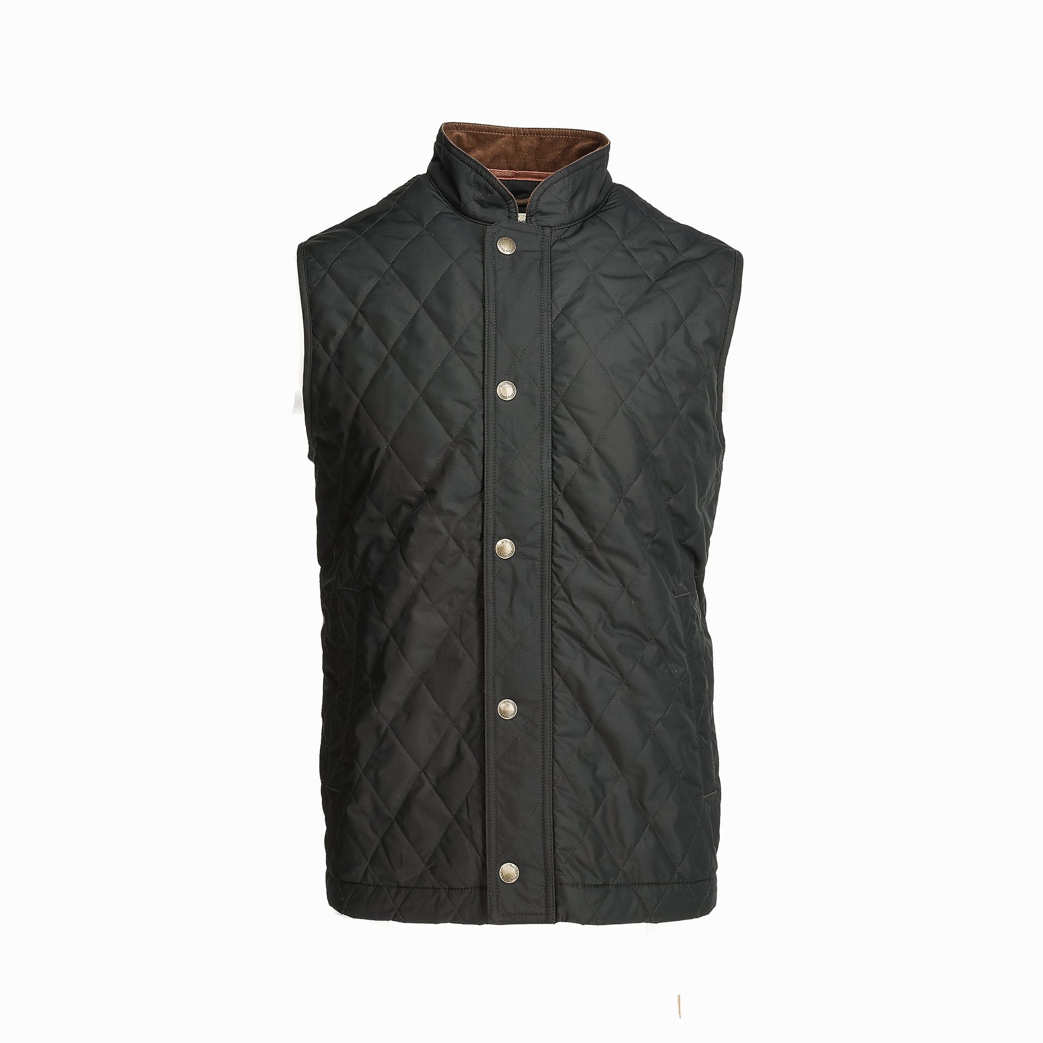 Mens black quilted on sale vest