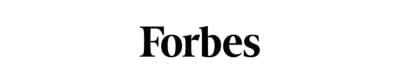 The image shows the Forbes logo in black text on a white background.
