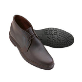 Tom Beckbe Alden #1272S Chukka Boot in brown Kudu leather with visible stitching and Goodyear welted sole shown.