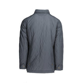 Braddock Quilted Jacket by Tom Beckbe shown from the back, with a collar and buttons, featuring water-resistant insulation.