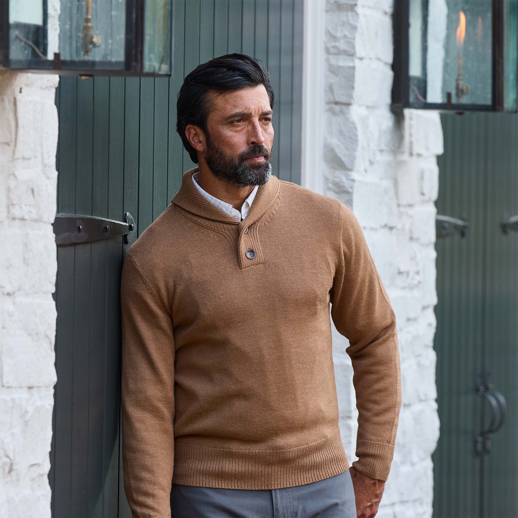 Henry Shawl Sweater in Royal Alpaca – Tom Beckbe