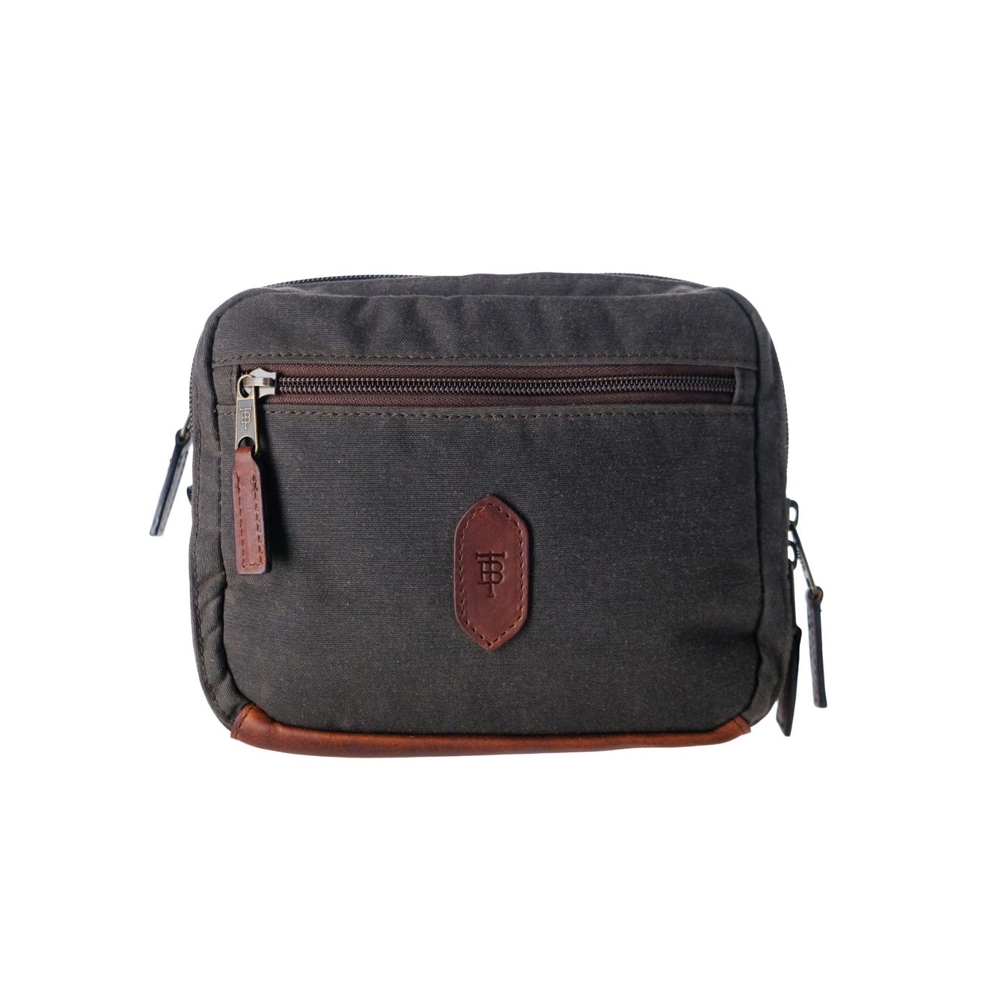 Tom Beckbe Canvas Hanging Toiletry Bag / Bark