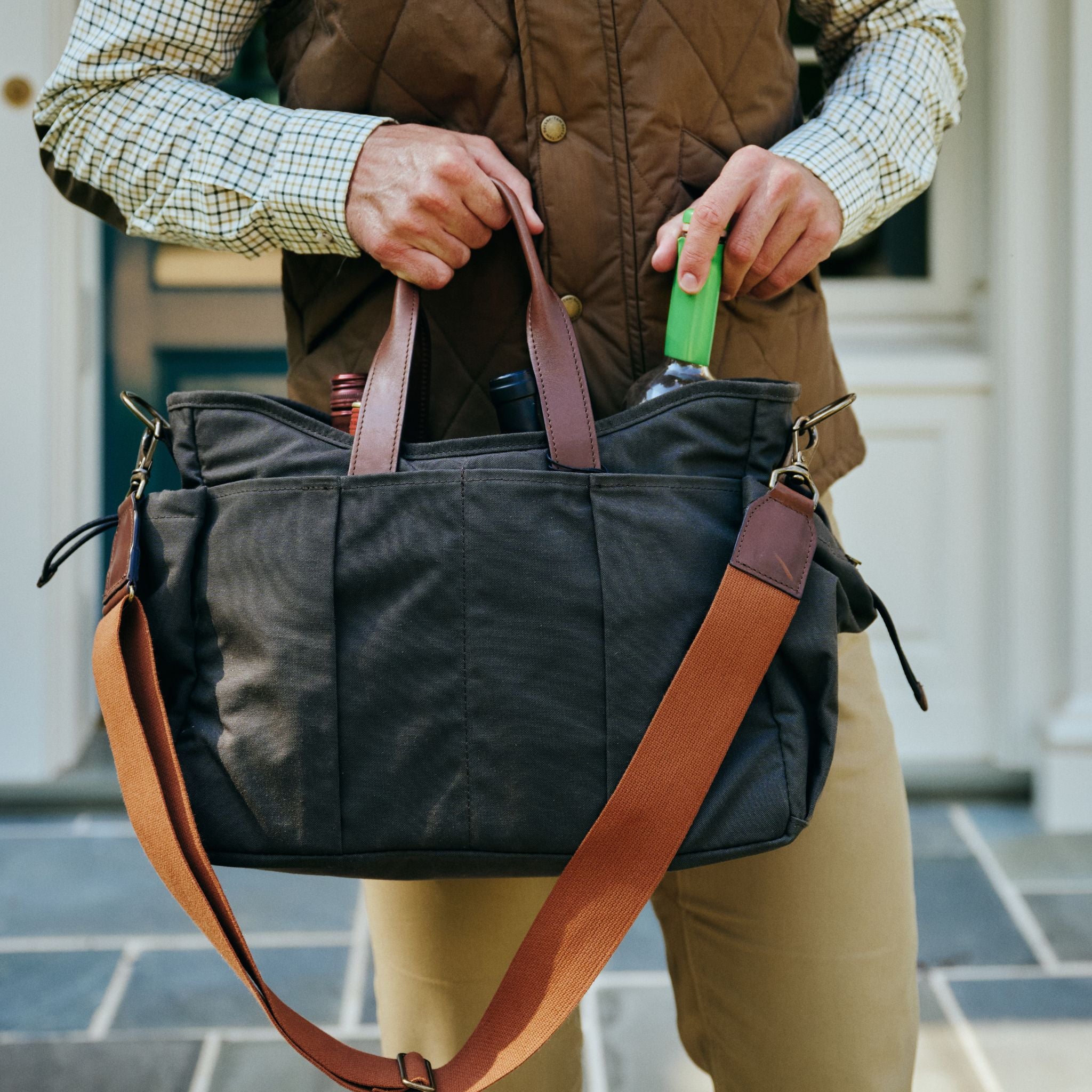 ペイトンプレイス　ヴィンテージバック　オールドバック　パーティバック Canvas Drink Caddy - Drink Carrier – Tom Beckbe