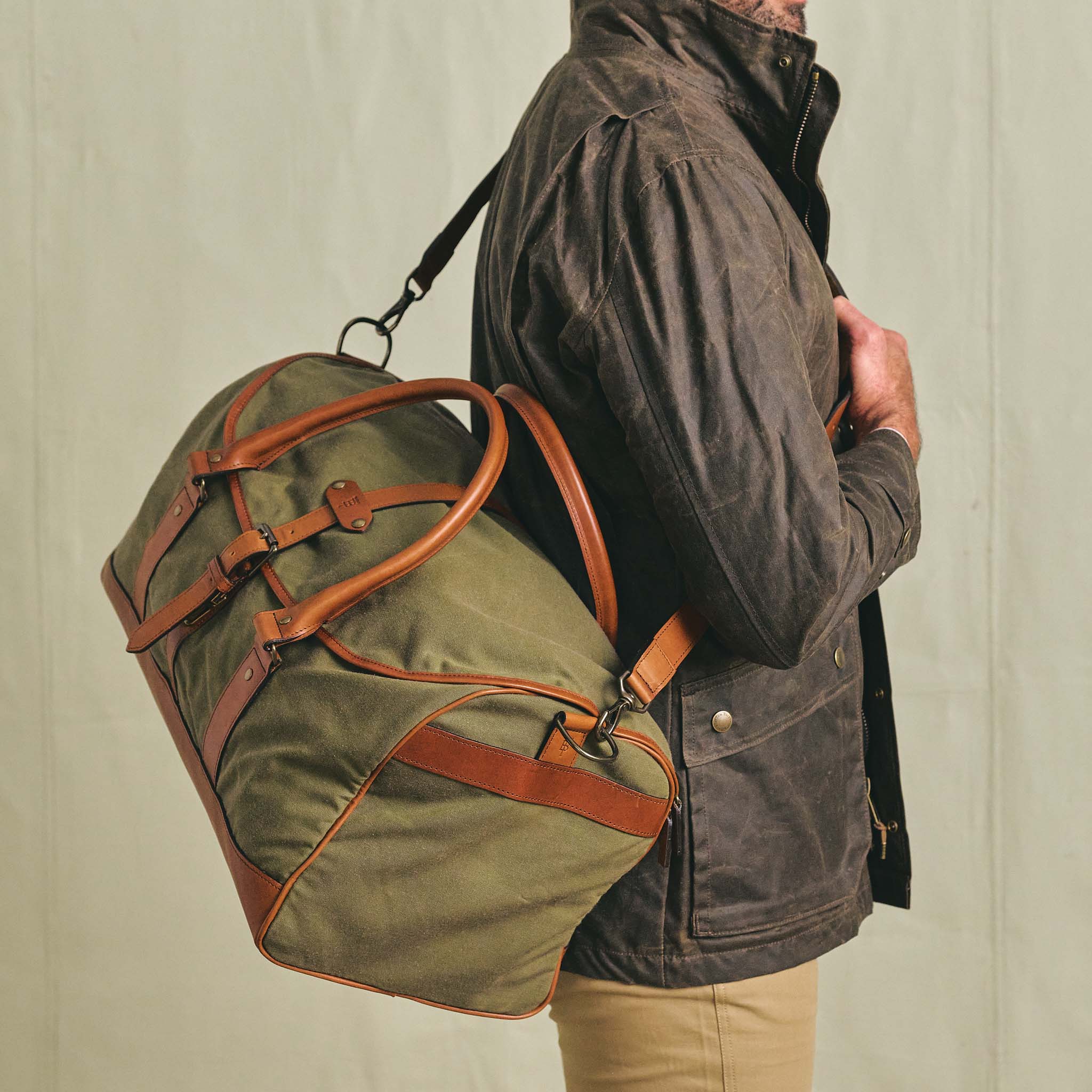 Waxed Canvas Weekender Bag – Tom Beckbe