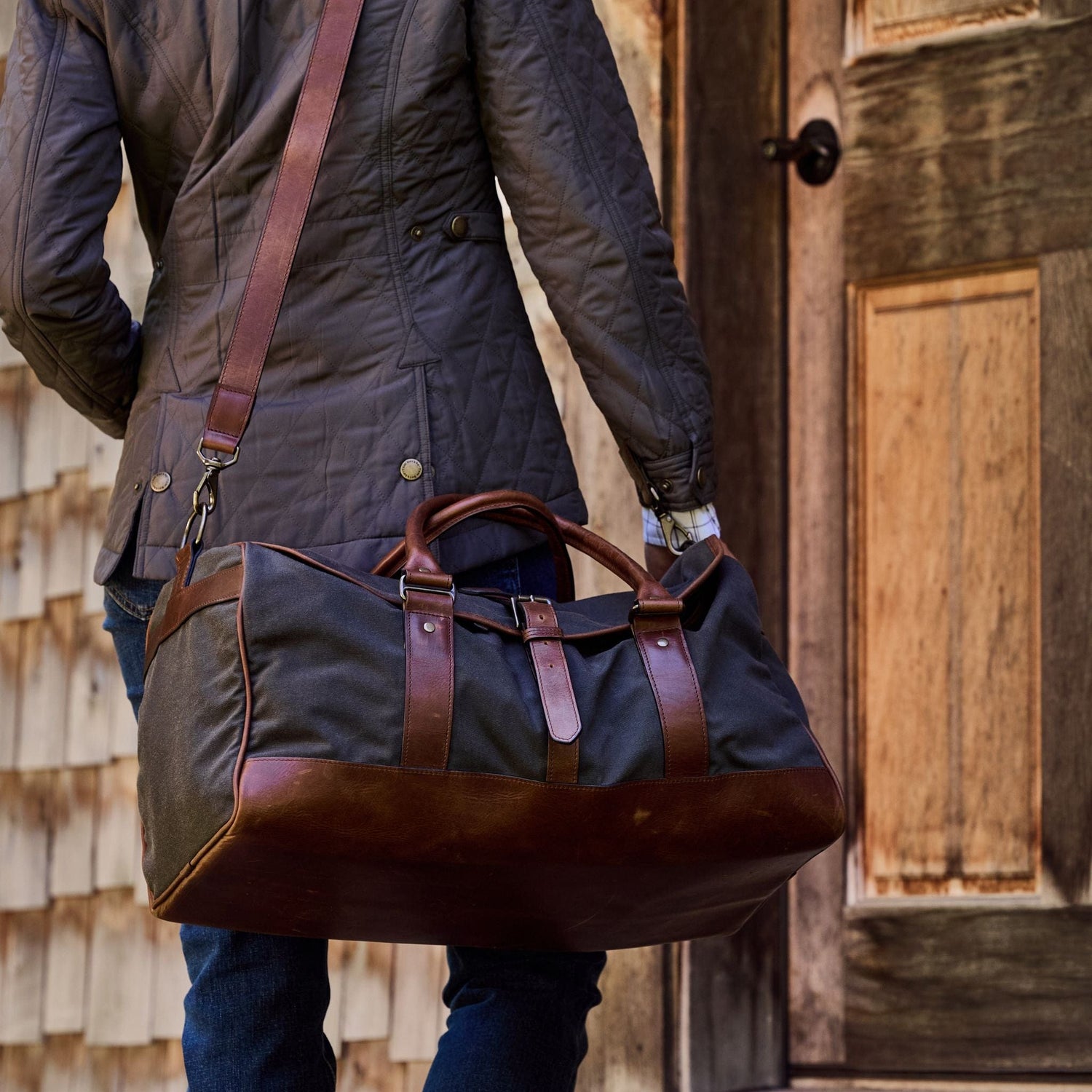 Waxed Canvas Weekender Bag – Tom Beckbe Waxed Canvas Weekender Bag – Tom Beckbe