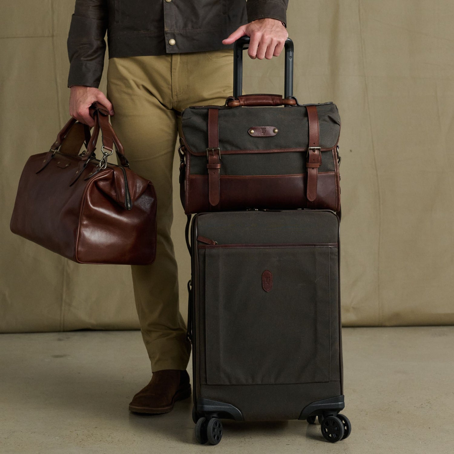 Canvas Wheeled Carry-On Bag
