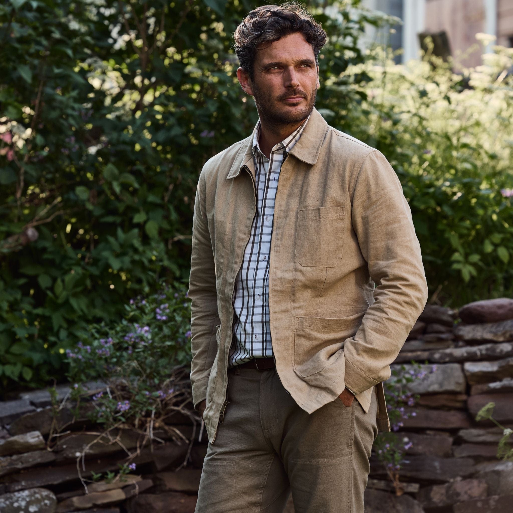 美品TODAYFUL Dobby Linen Jacket/38 TODAYFUL（トゥデイフル）の「TODAYFUL(トゥデイフル) 