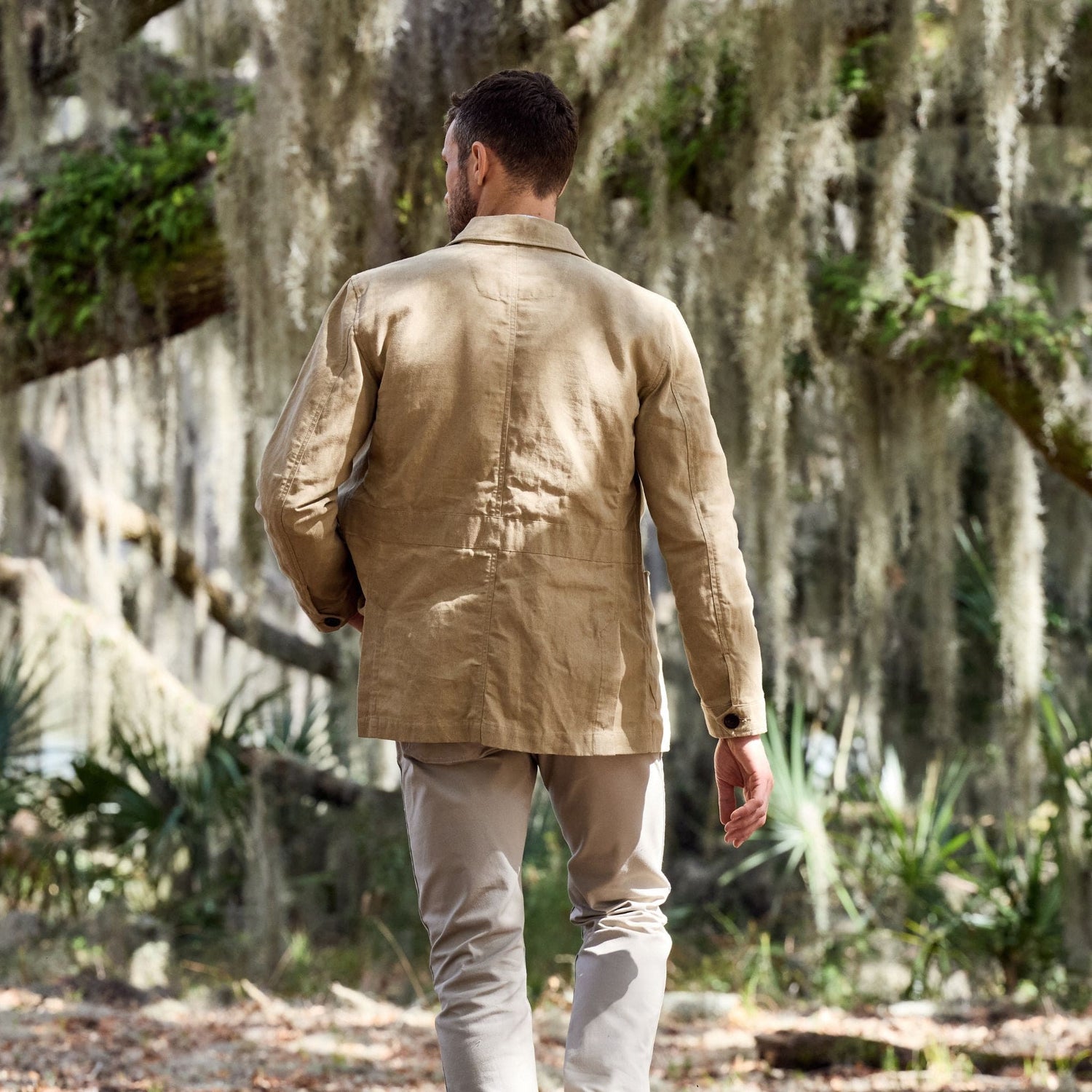 Men's Cotton Linen Jacket – Claiborne Jacket – Tom Beckbe