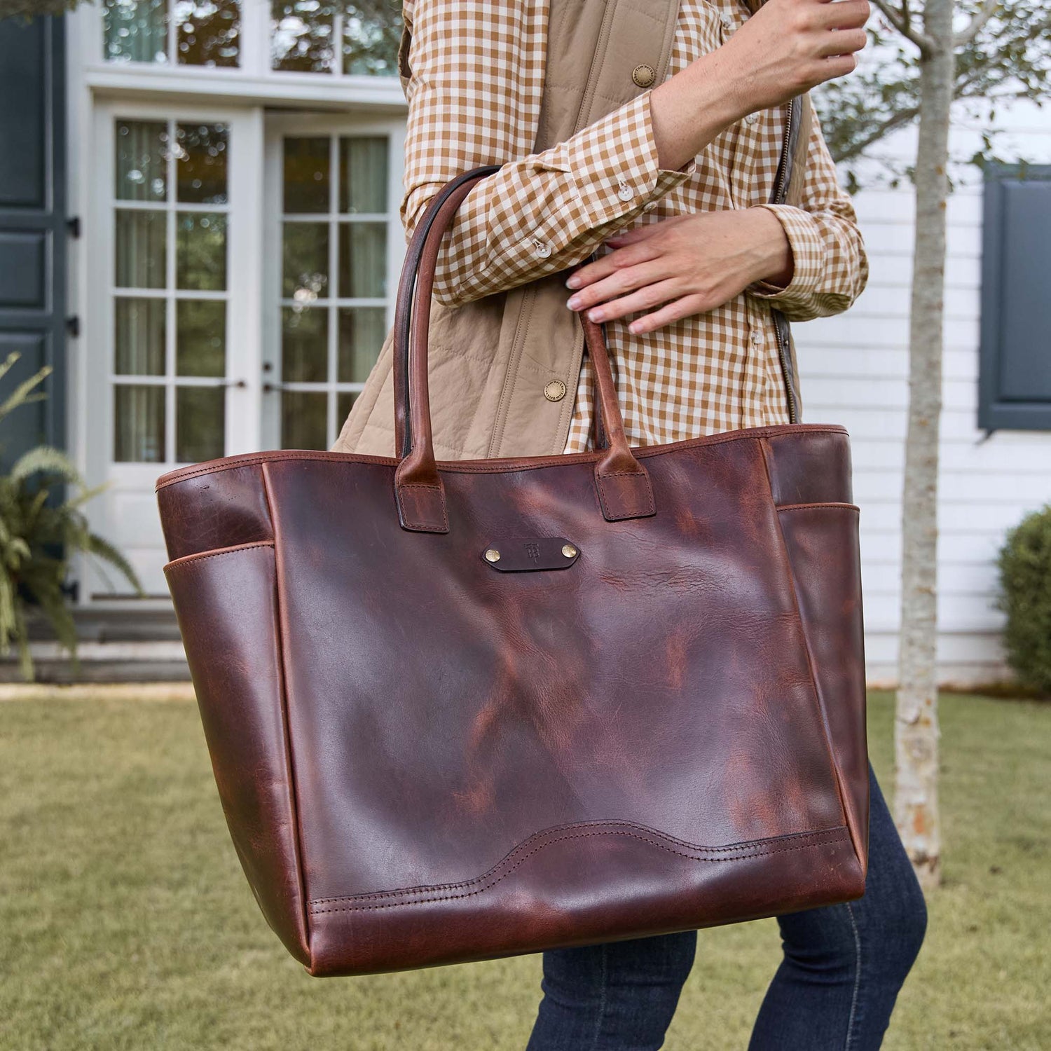 Covington Leather Carryall Bag