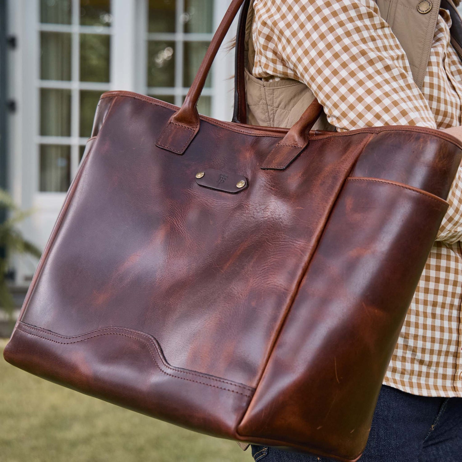 Covington Leather Carryall Bag