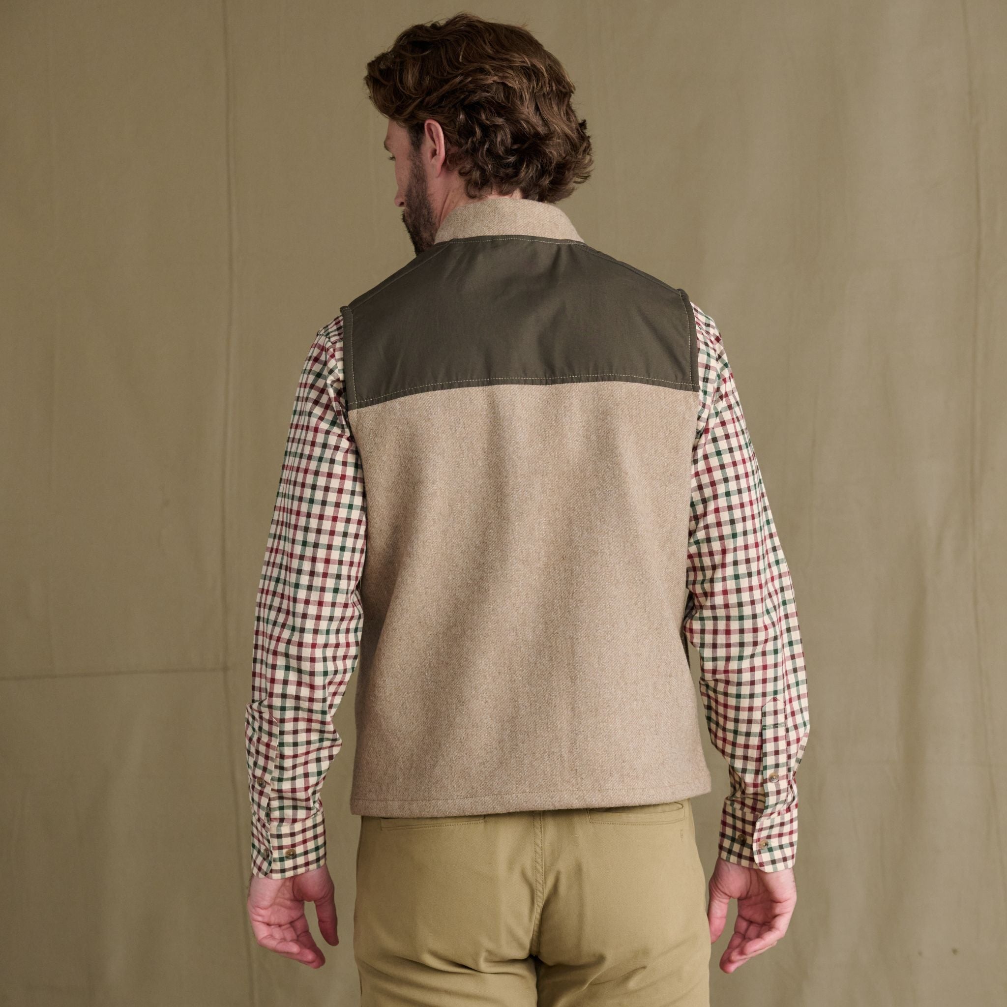DU Northwoods Italian Wool Waxed Canvas Vest - Tom Beckbe