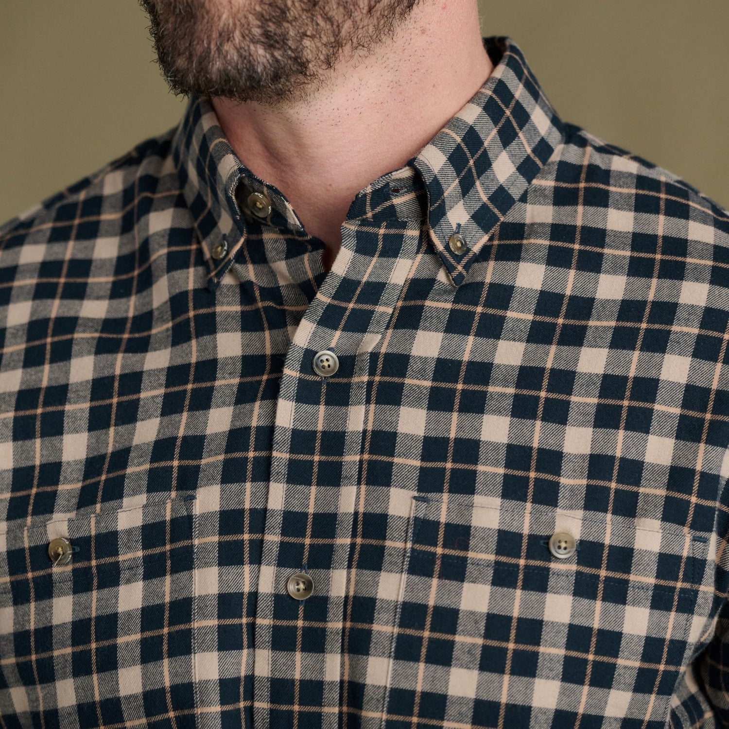 Dixon Brushed Cotton Twill Shirt