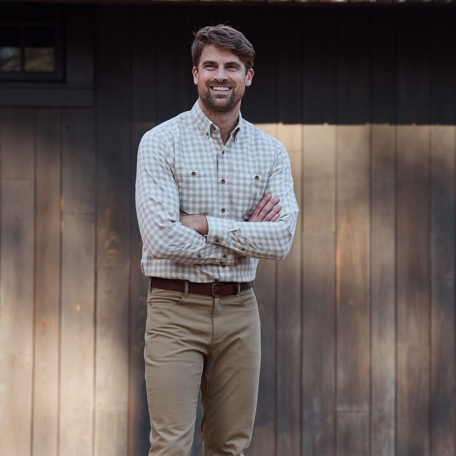 Dixon Brushed Cotton Twill Shirt