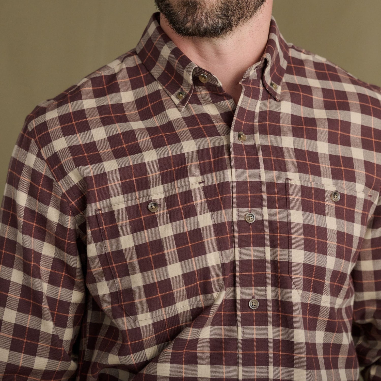Dixon Brushed Cotton Twill Shirt