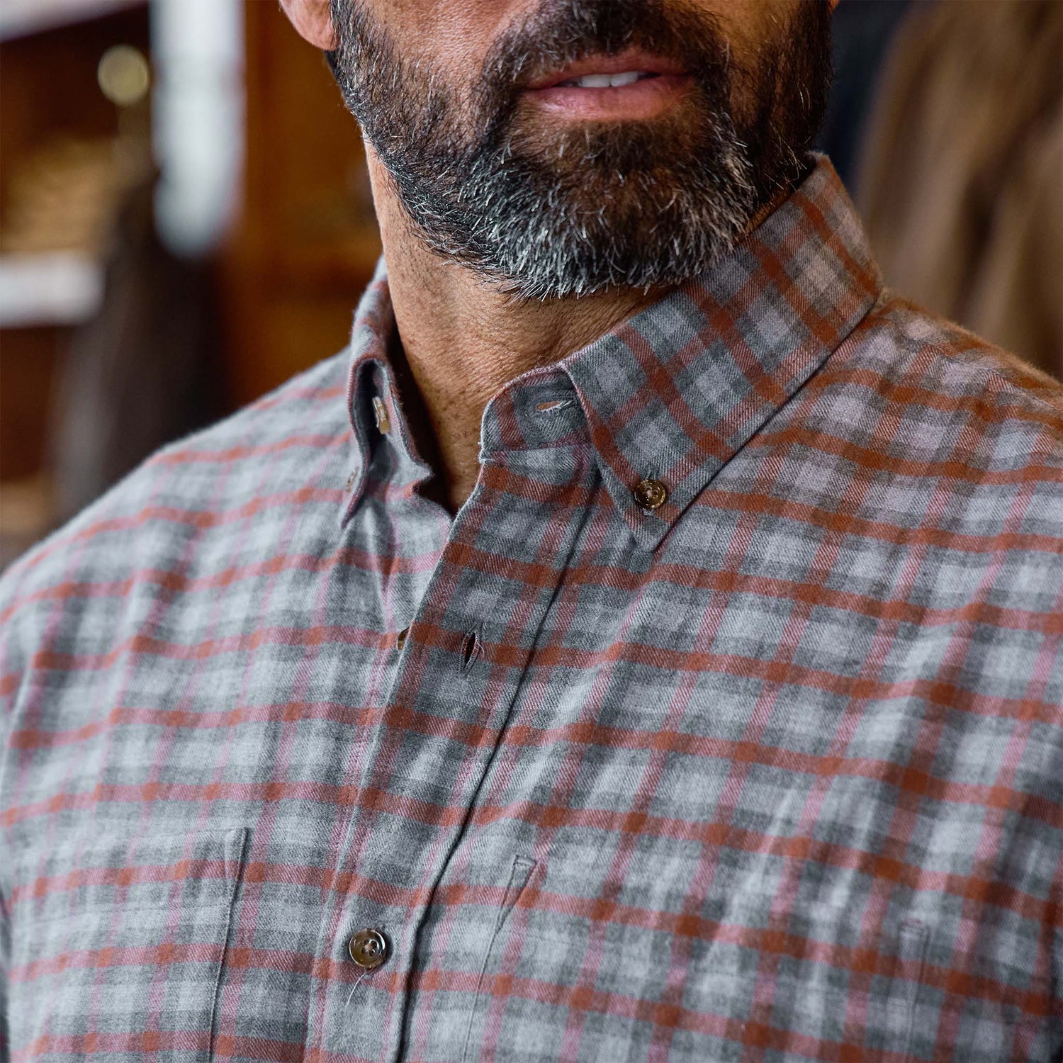 Dixon Brushed Cotton Twill Shirt