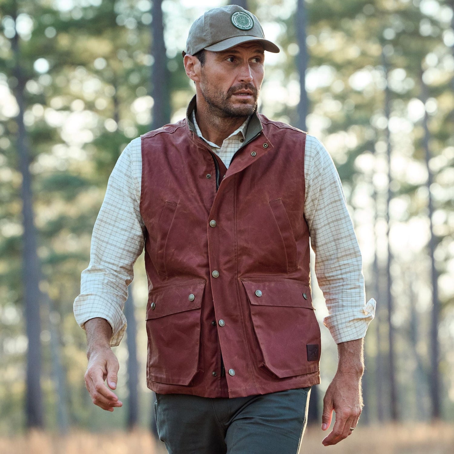 Waxed Canvas Fox Red Kinsman Vest Tom Beckbe Waxed Canvas Fox Red Kinsman Vest Tom Beckbe