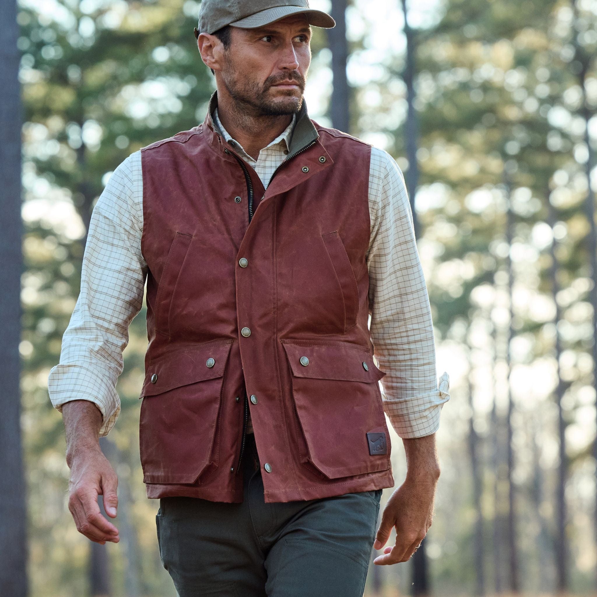 Waxed Canvas Fox Red Kinsman Vest – Tom Beckbe