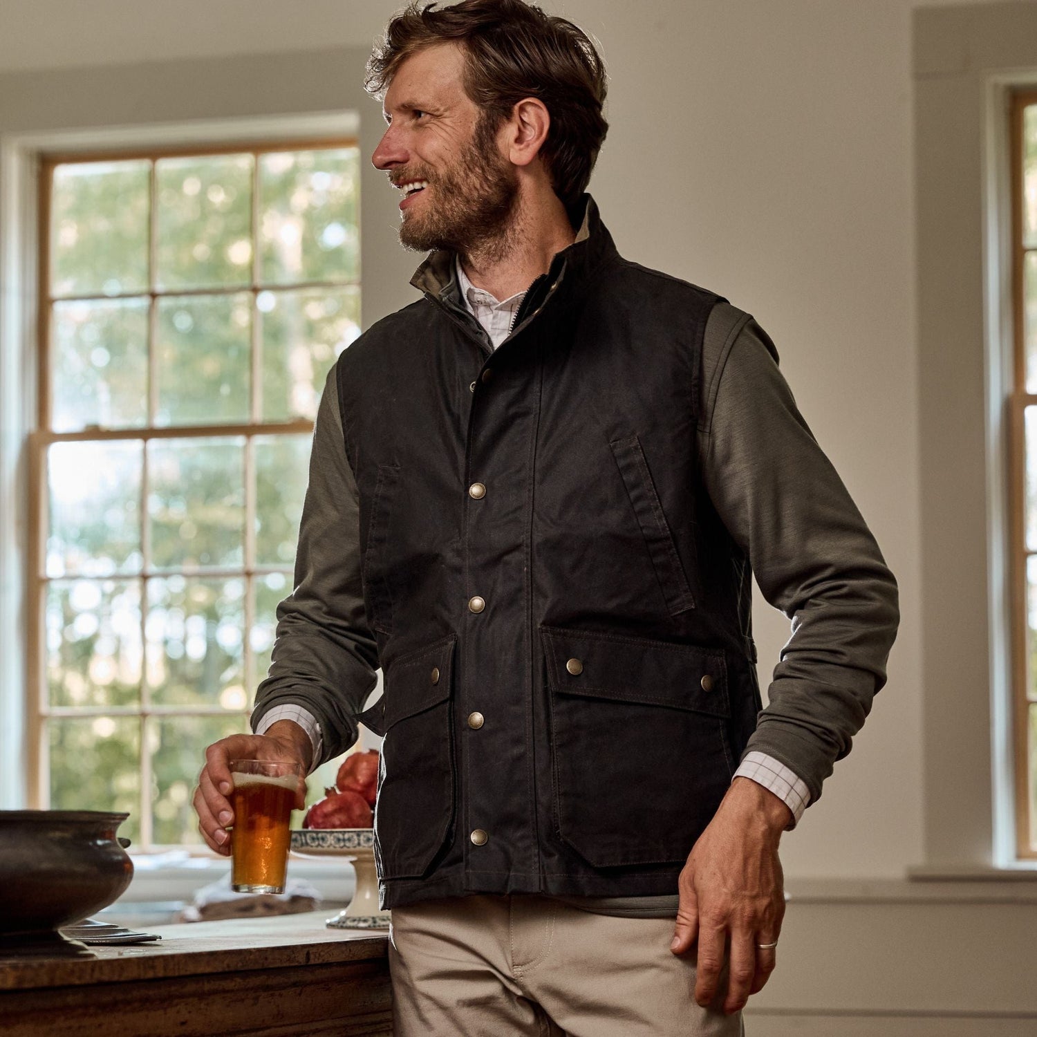 Waxed Canvas Bird Hunting Vest – Tom Beckbe - Main Image