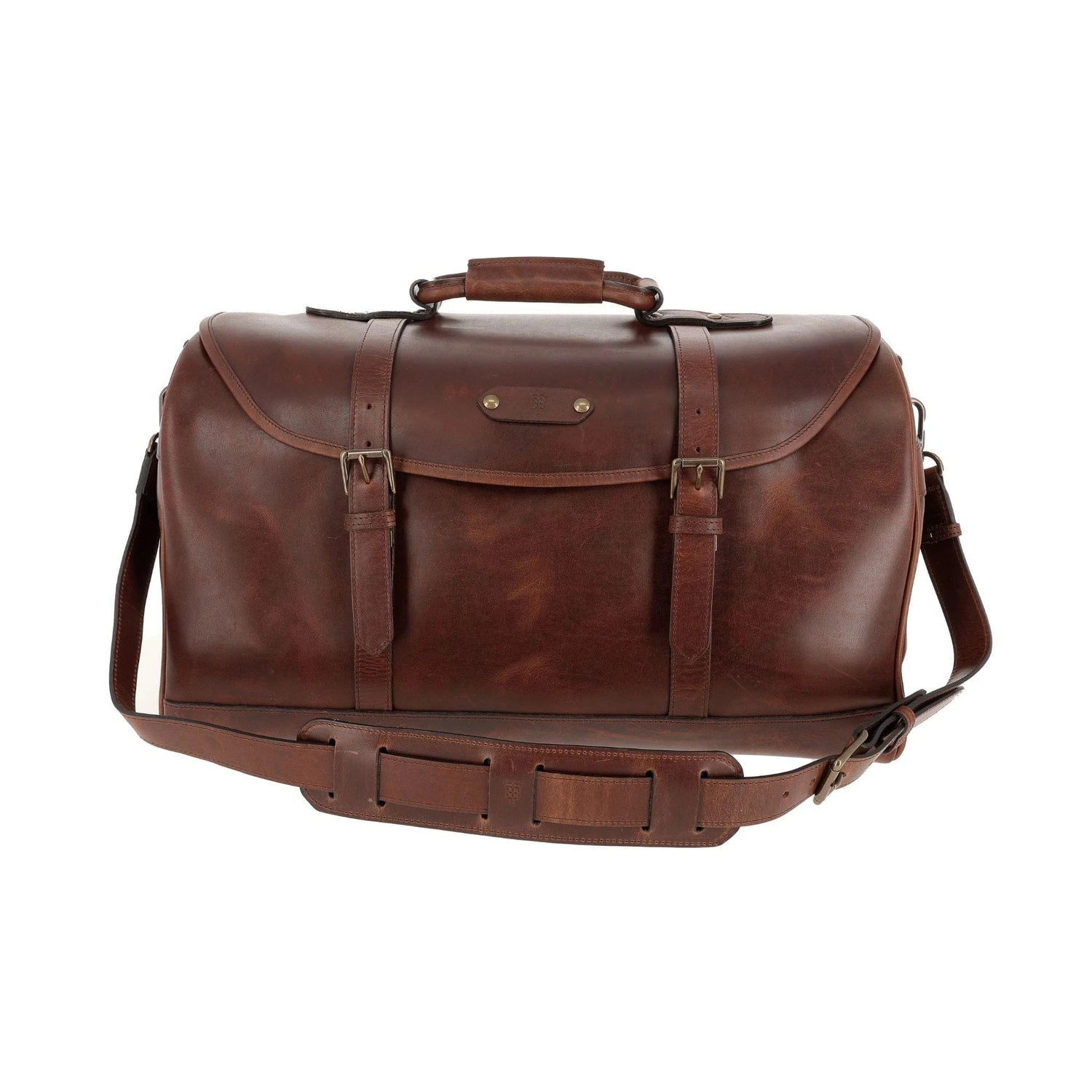 Brown Leather Weekender Duffle Bag – Tom Beckbe
