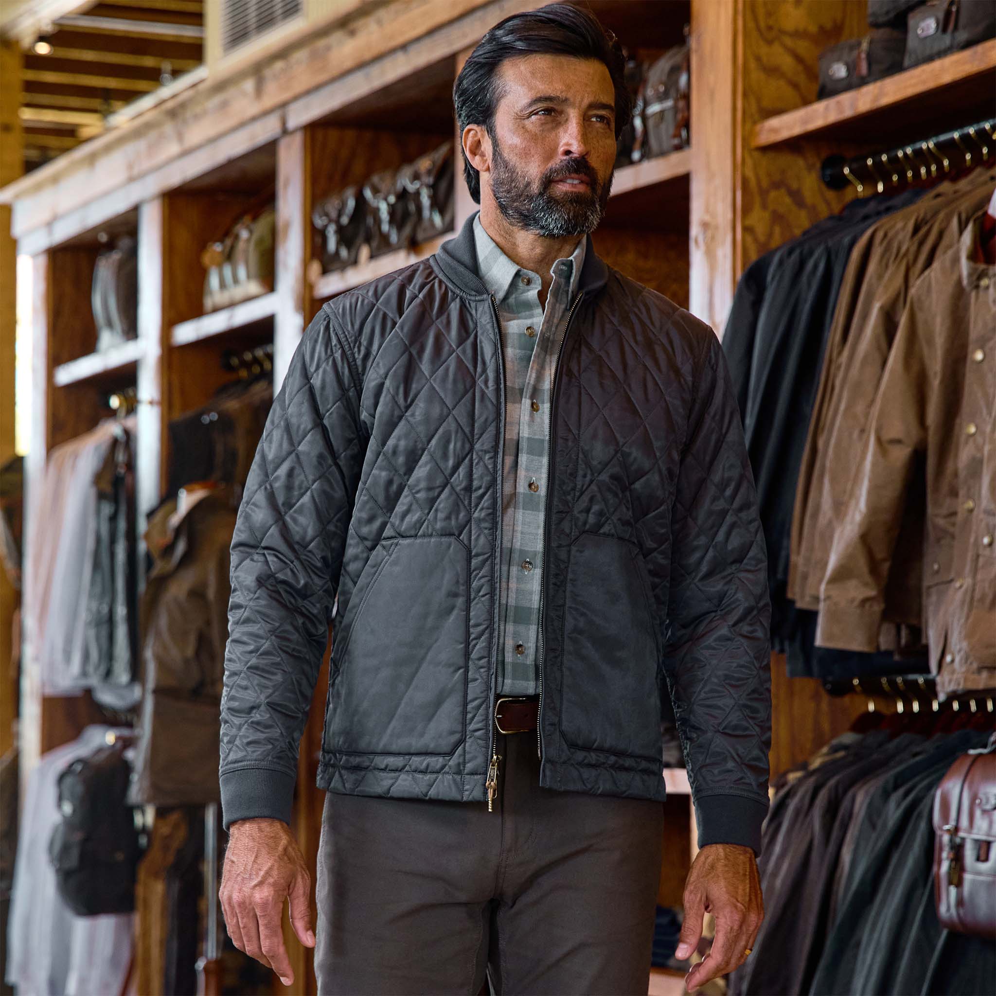 Men's Logan Quilted Bomber Jacket – Tom Beckbe