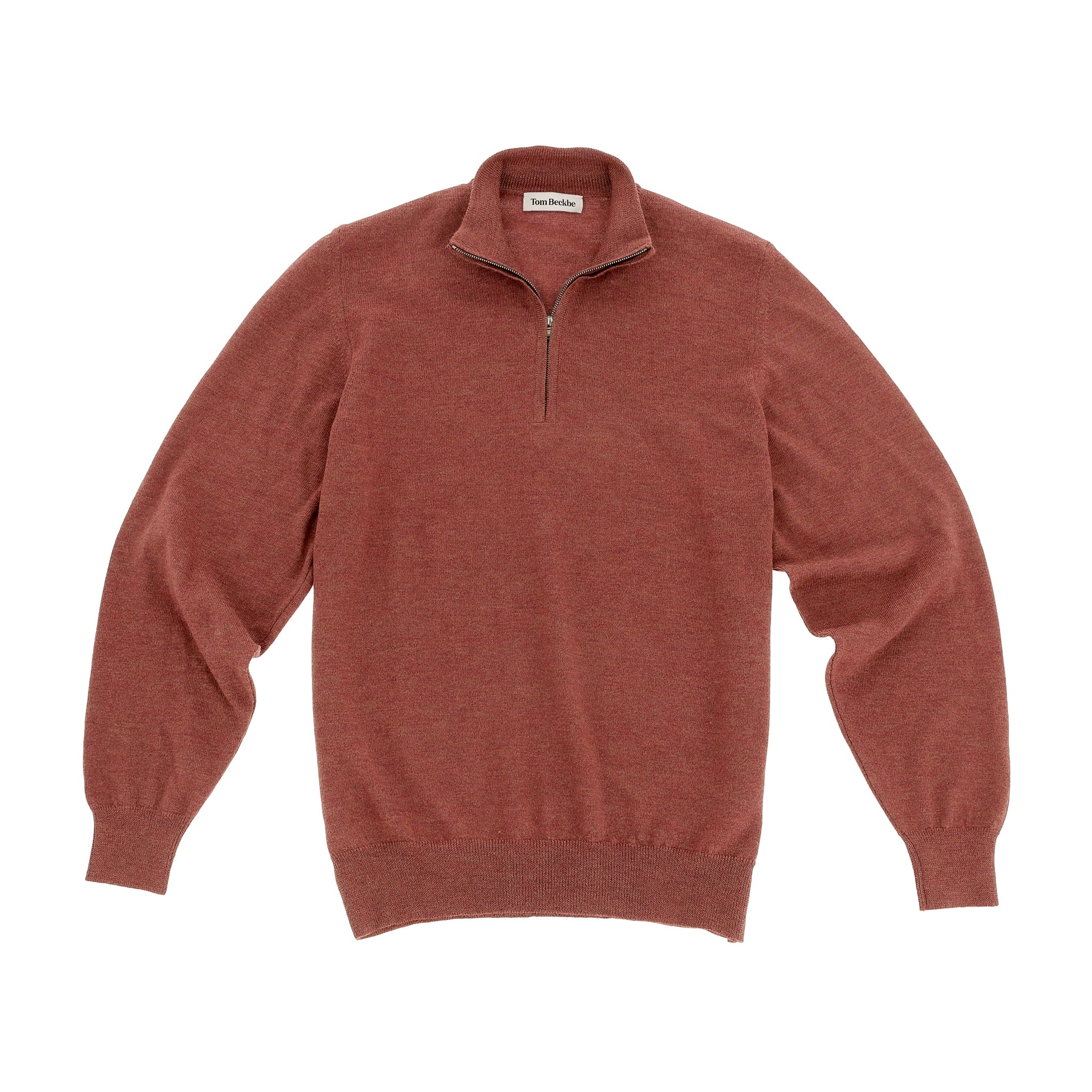 Men's Merino Quarter Zip Sweater - Tom Beckbe