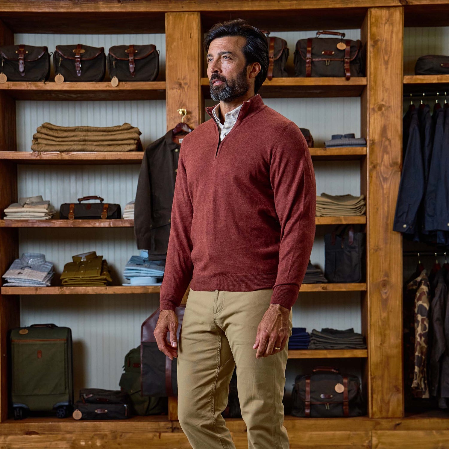 York Merino Quarter Zip
