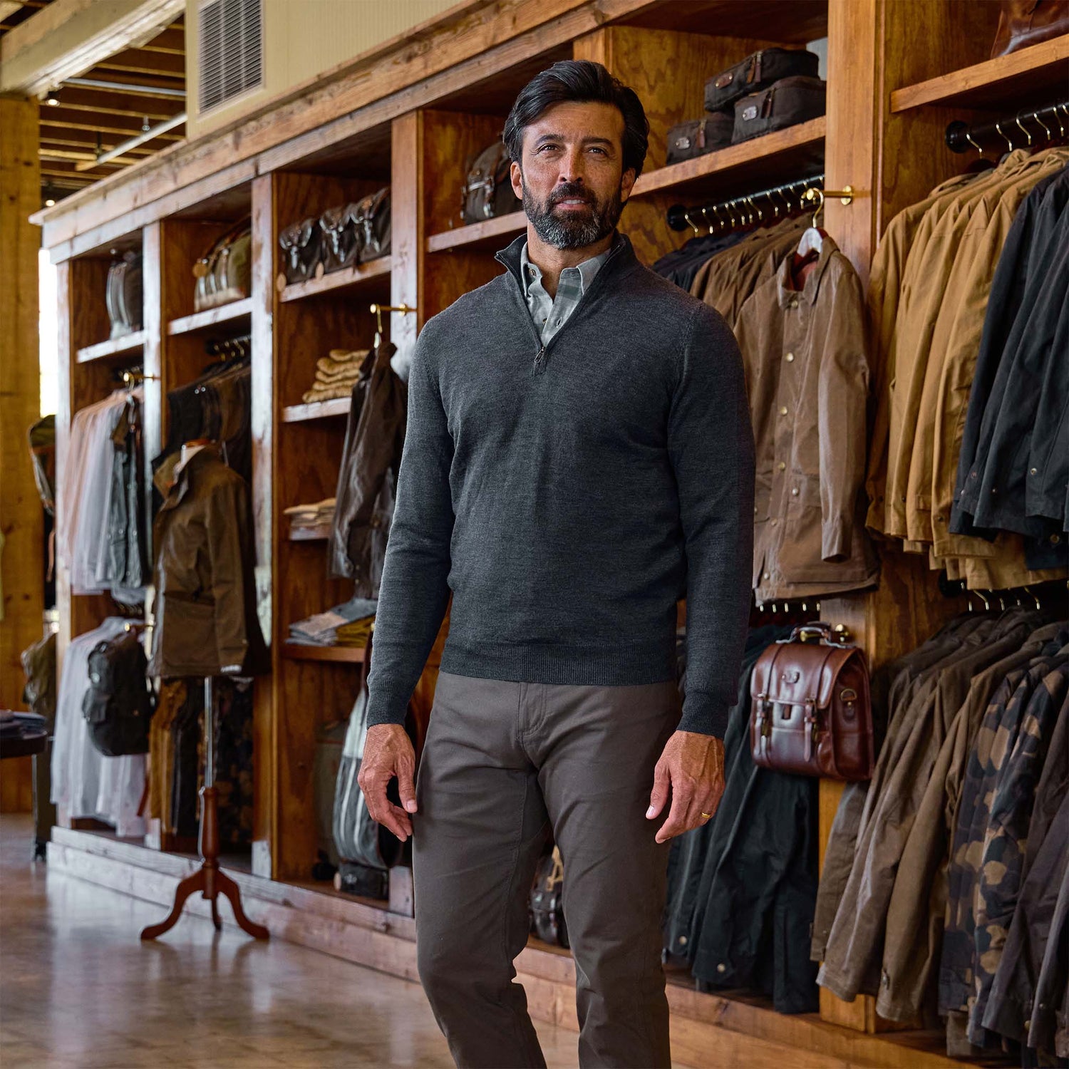 York Merino Quarter Zip