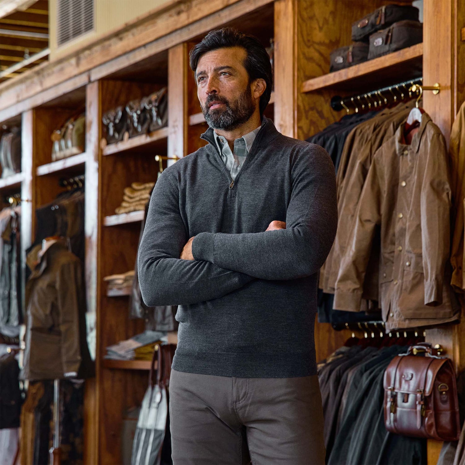 York Merino Quarter Zip
