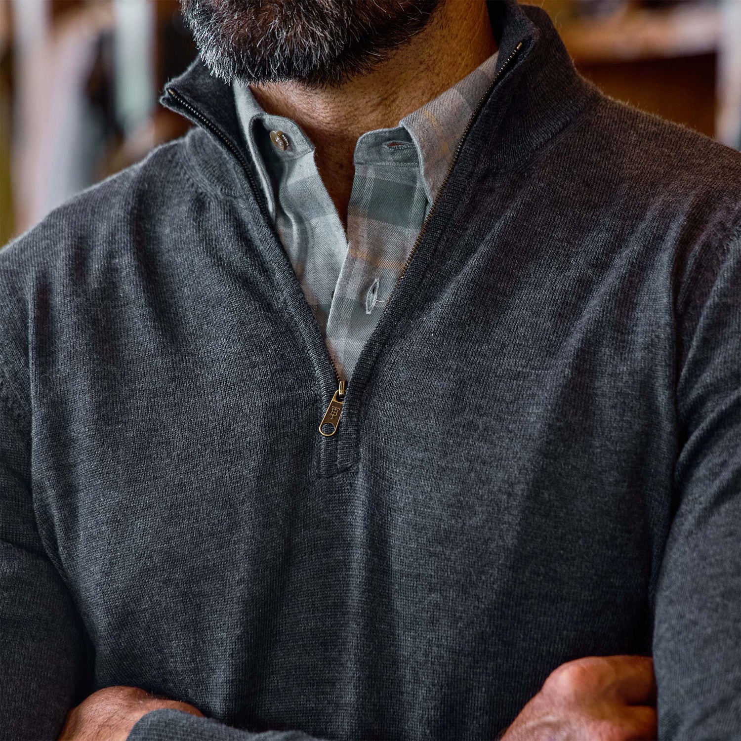 York Merino Quarter Zip
