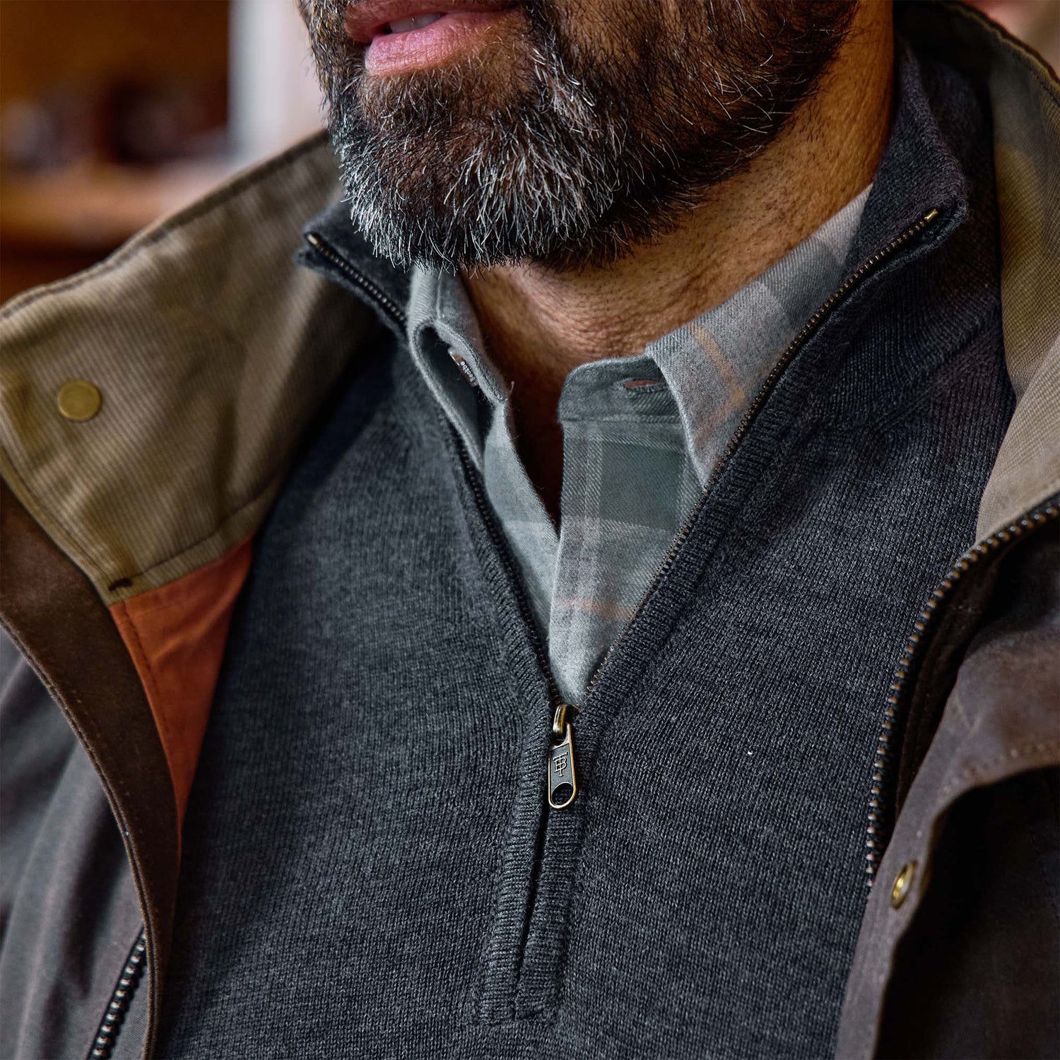 York Merino Quarter Zip