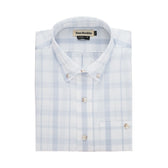 Light blue Monroe Poplin Shirt by Tom Beckbe with a button-down collar and pocket, made from breathable cotton poplin.