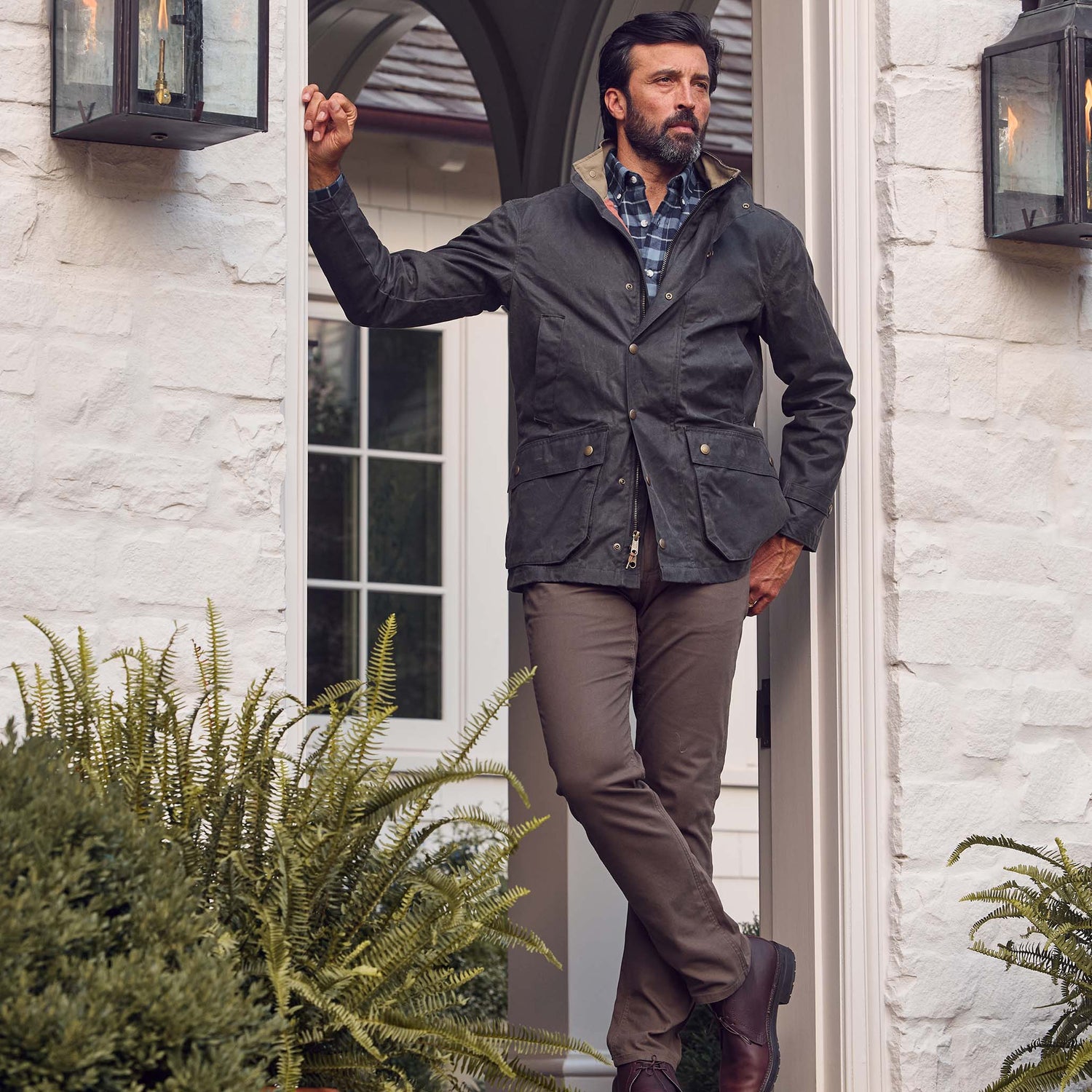 Reid Straight Leg Cotton Chino Pant