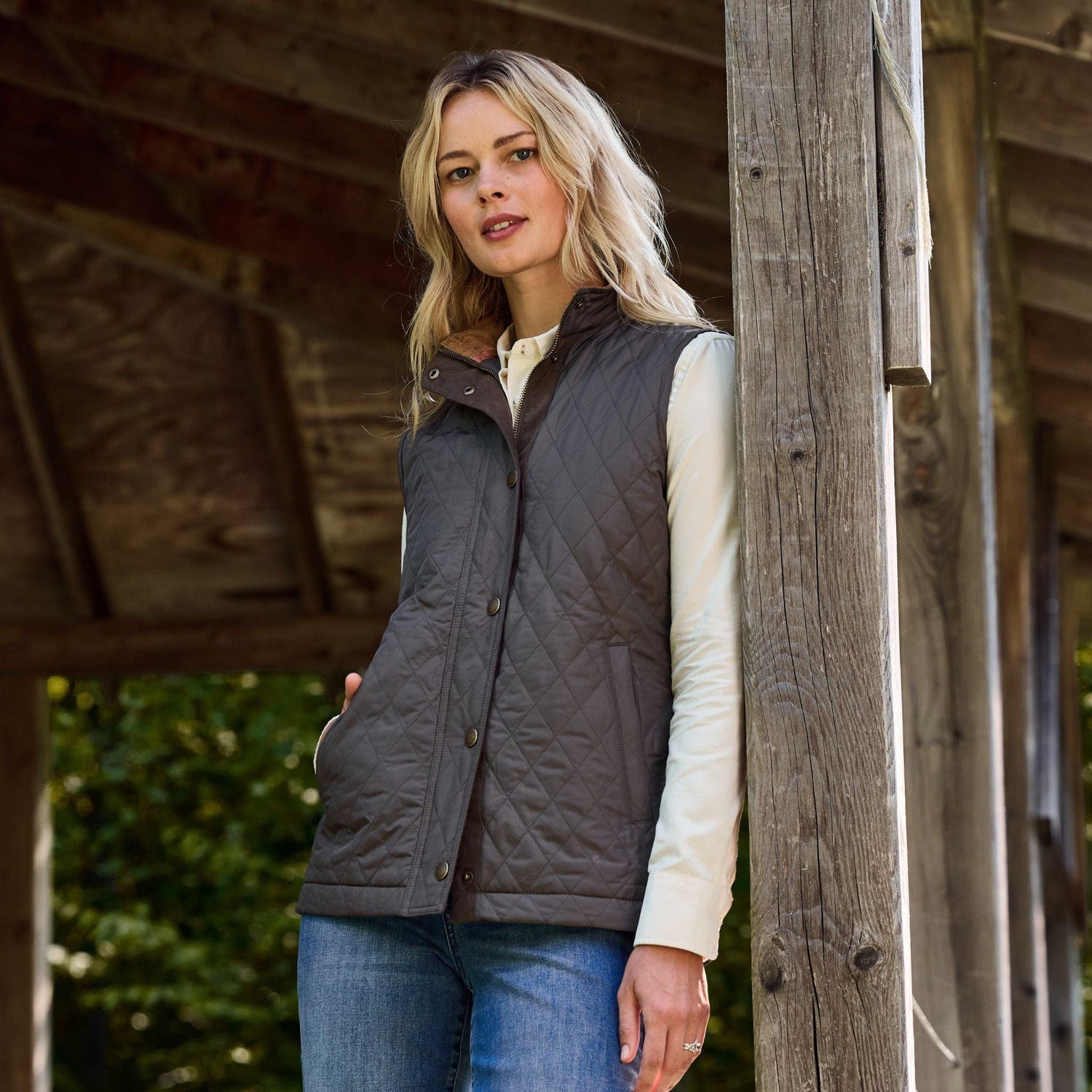 Women's Quilted Vest Loxley Quilted Vest – Tom Beckbe
