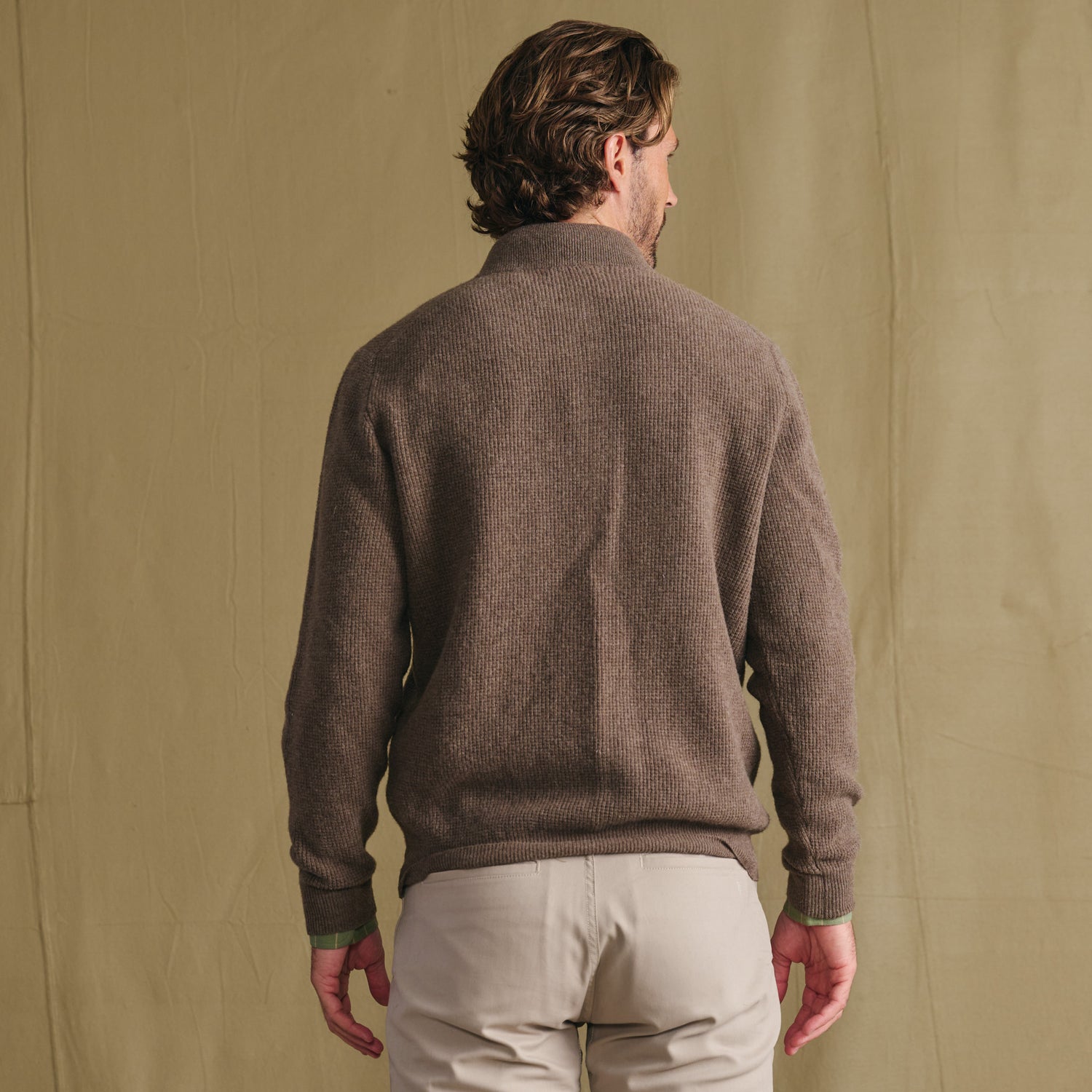 Farris Waffle Knit Quarter Zip