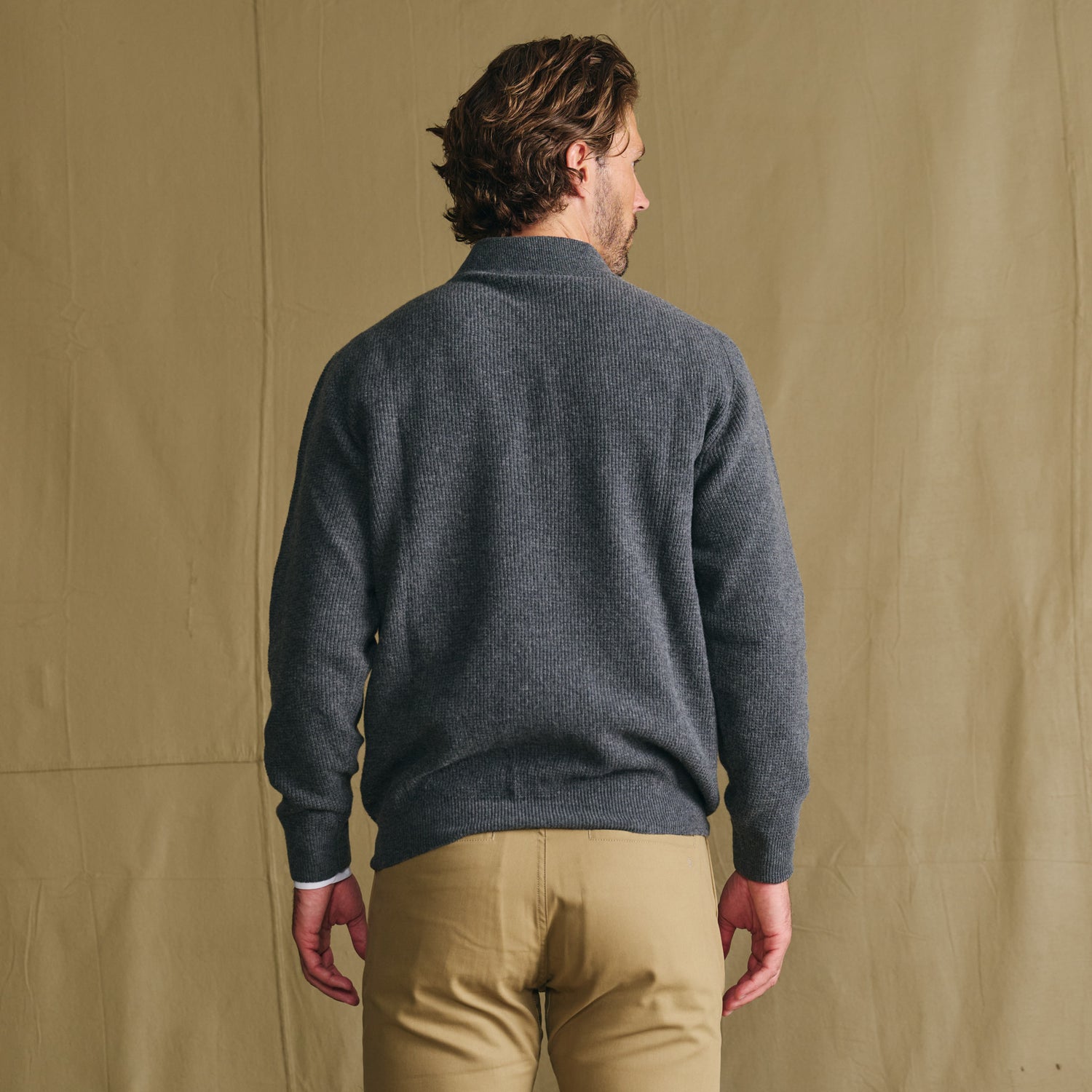 Farris Waffle Knit Quarter Zip