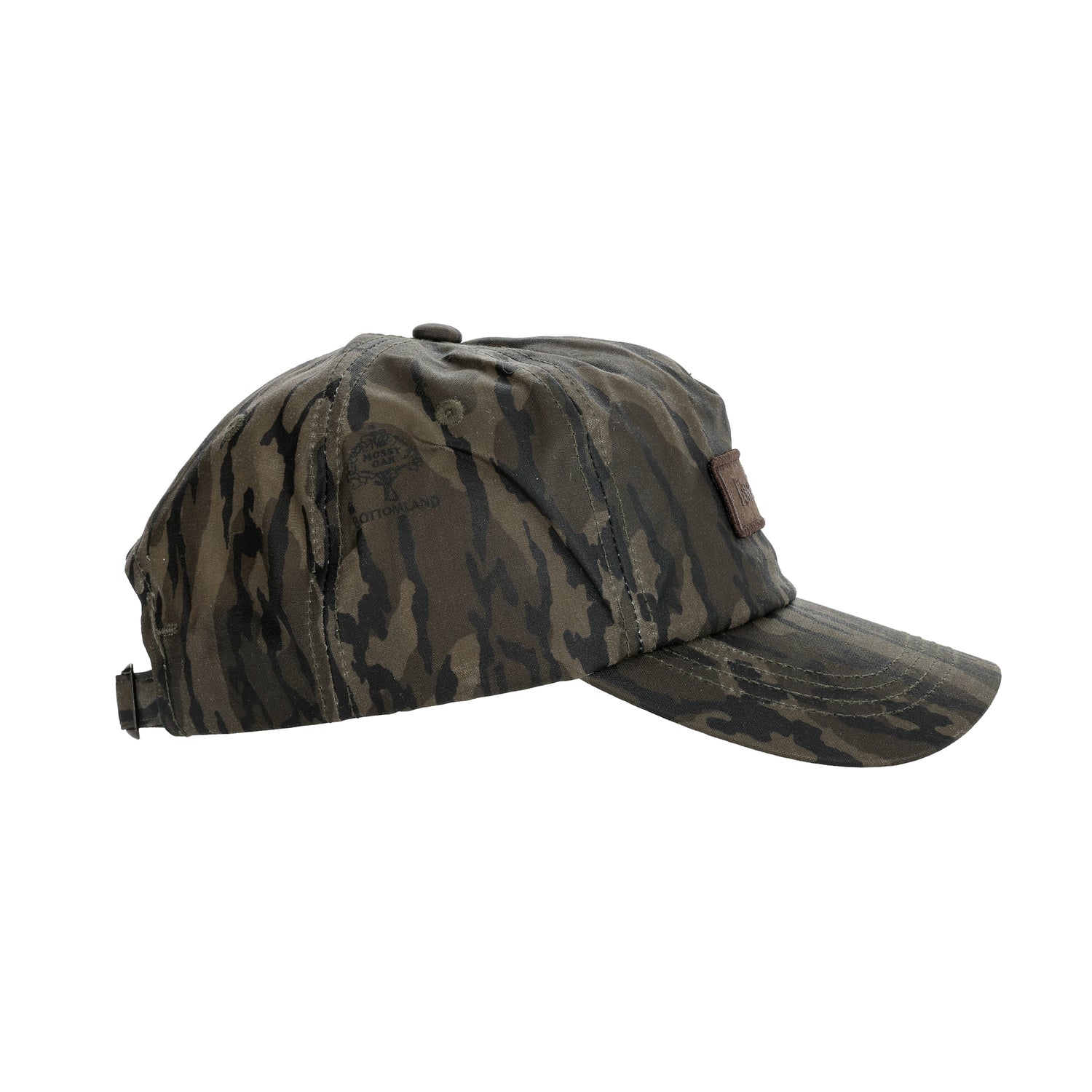 Waxed Cotton 5-Panel Hat in Mossy Oak Original Bottomland - TB Mark
