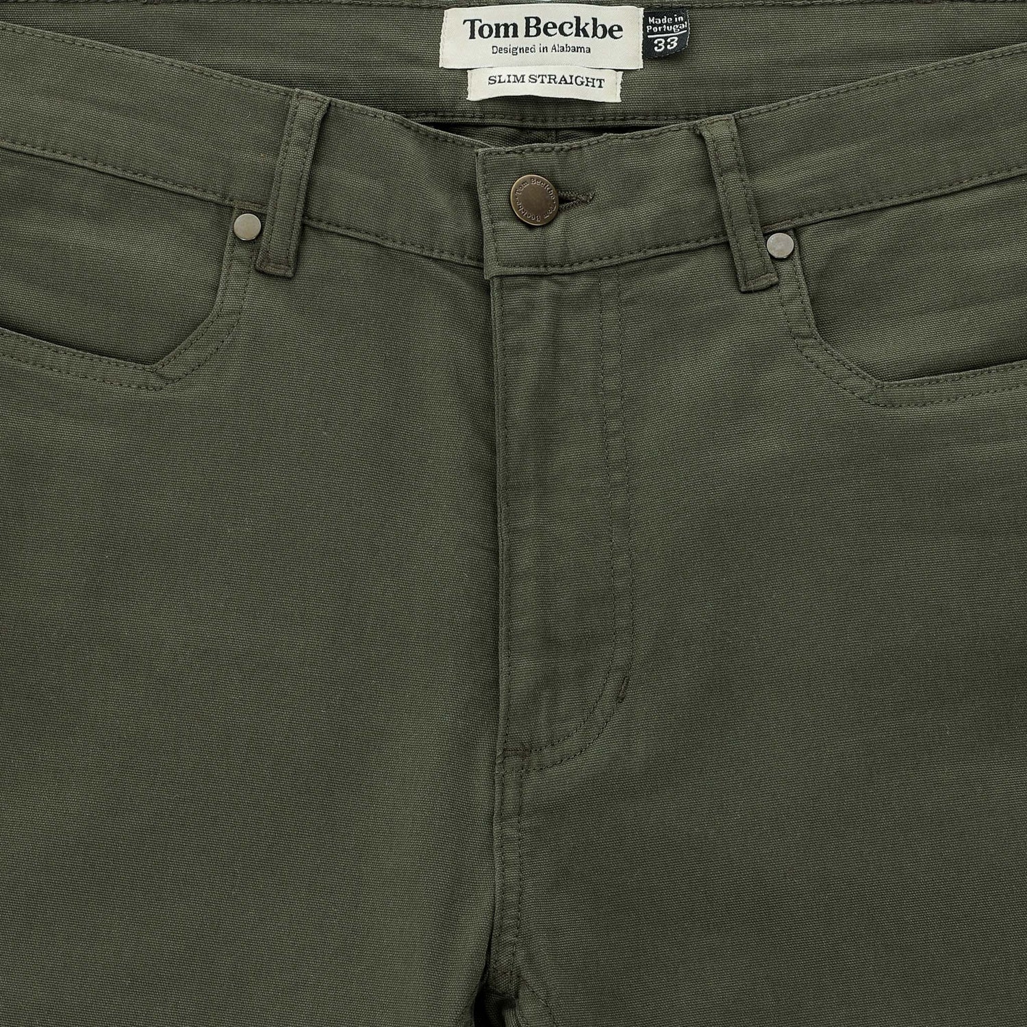 Reid Slim-Straight Leg Cotton Chino Pant