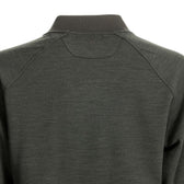 Back of Tom Beckbe Women’s Shelby Fleece Pullover in dark gray—warm, subtle logo at neck, great for cool weather.
