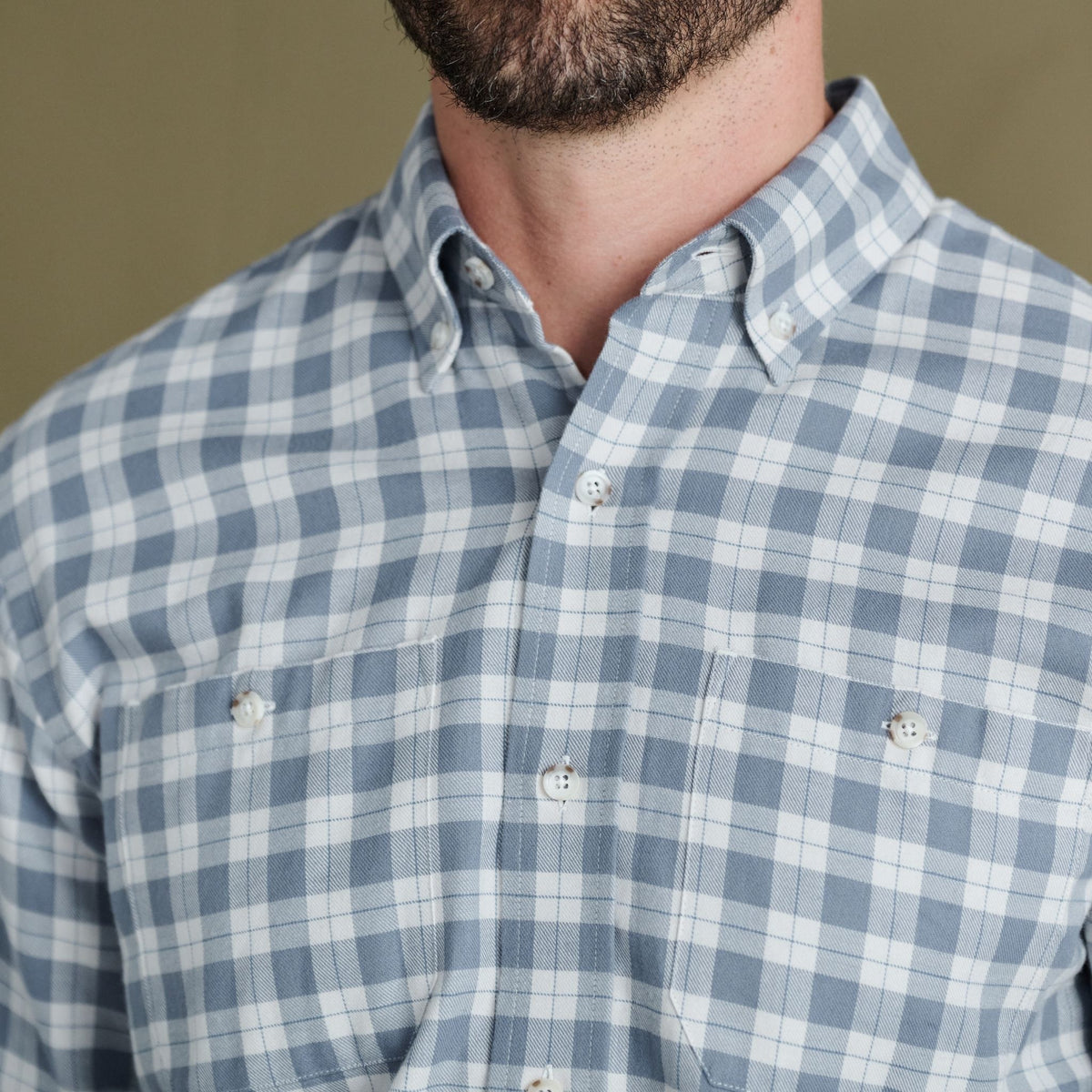 Dixon Brushed Cotton Twill Shirt