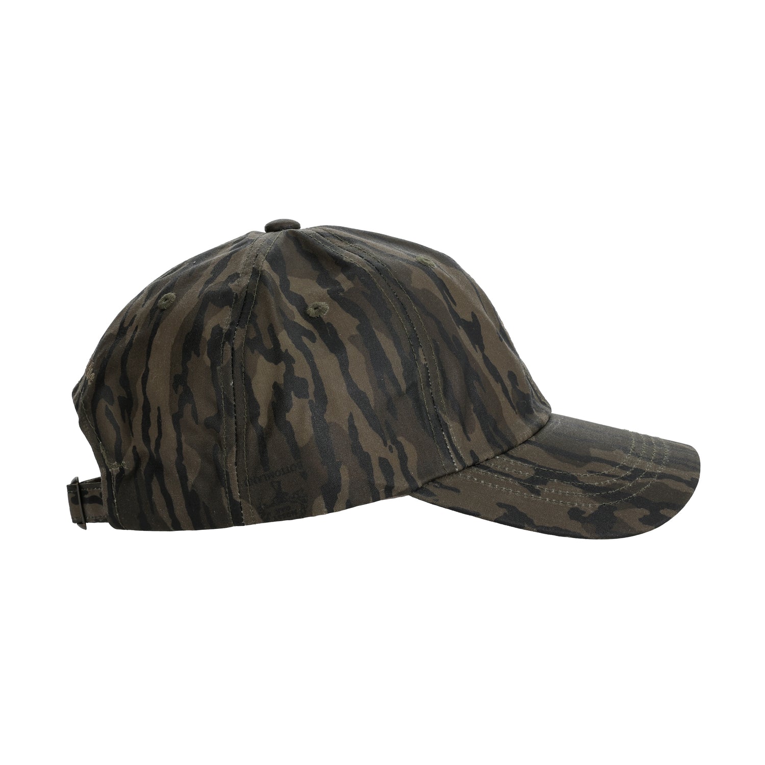 Waxed Cotton 6-Panel Hat in Mossy Oak Original Bottomland - Cattle Brand