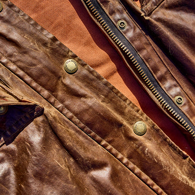 Tom Beckbe Men's Piedmont Waxed Cotton Jacket | Navy | Large