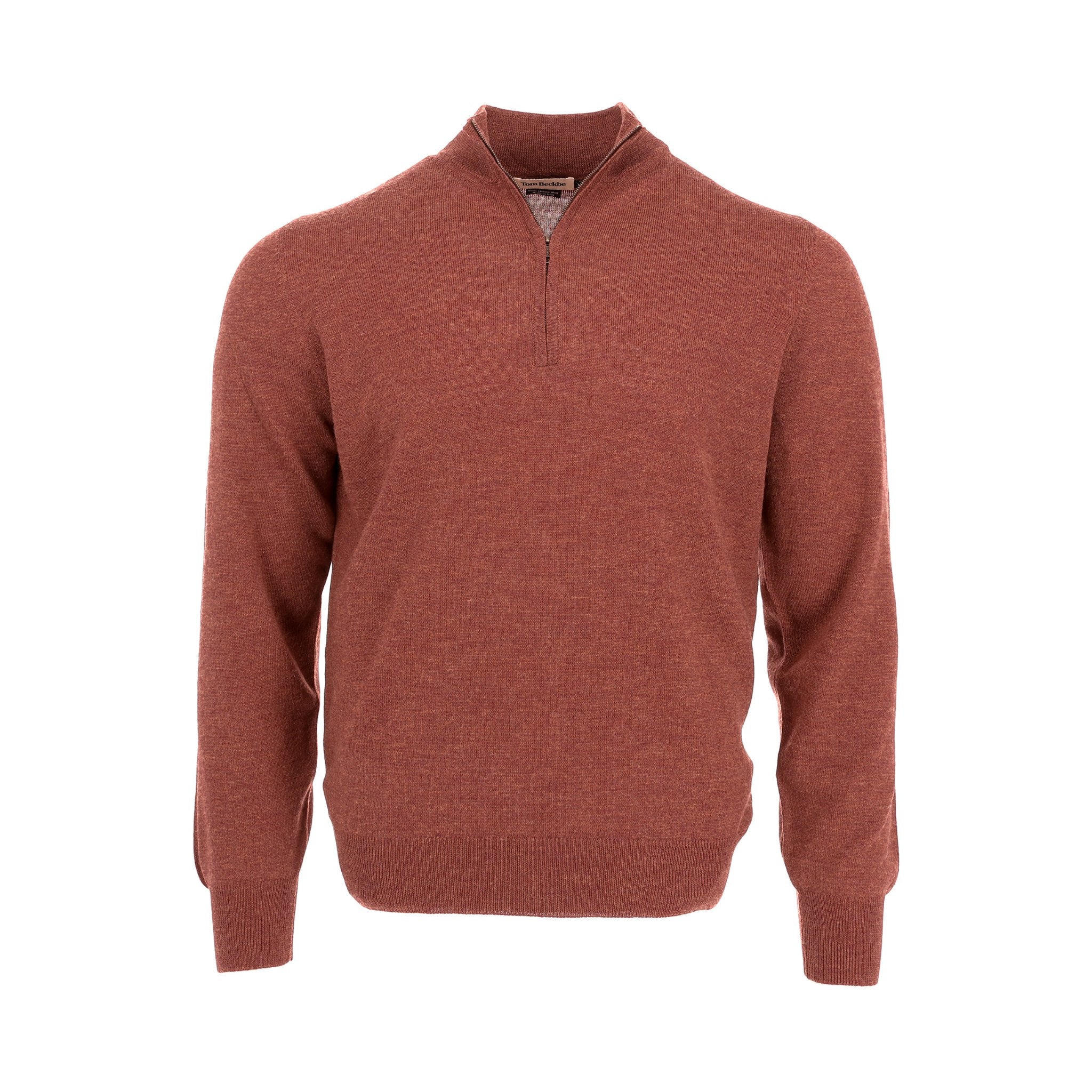 Men's Merino Quarter Zip Sweater - Tom Beckbe