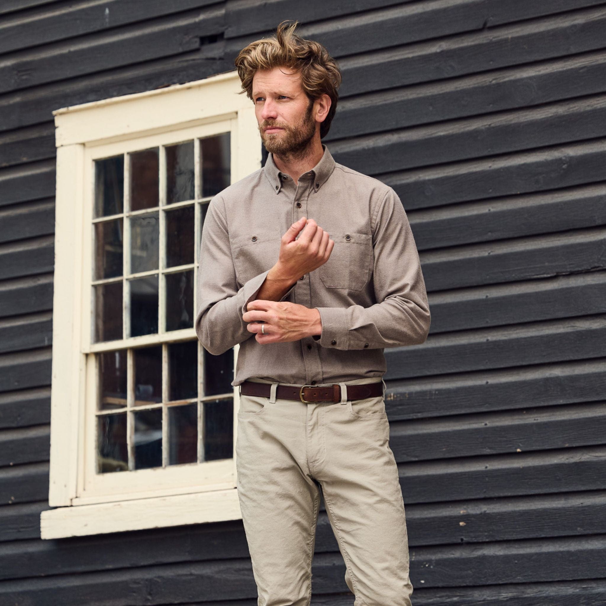 Brushed Cotton Twill Shirt – Tom Beckbe