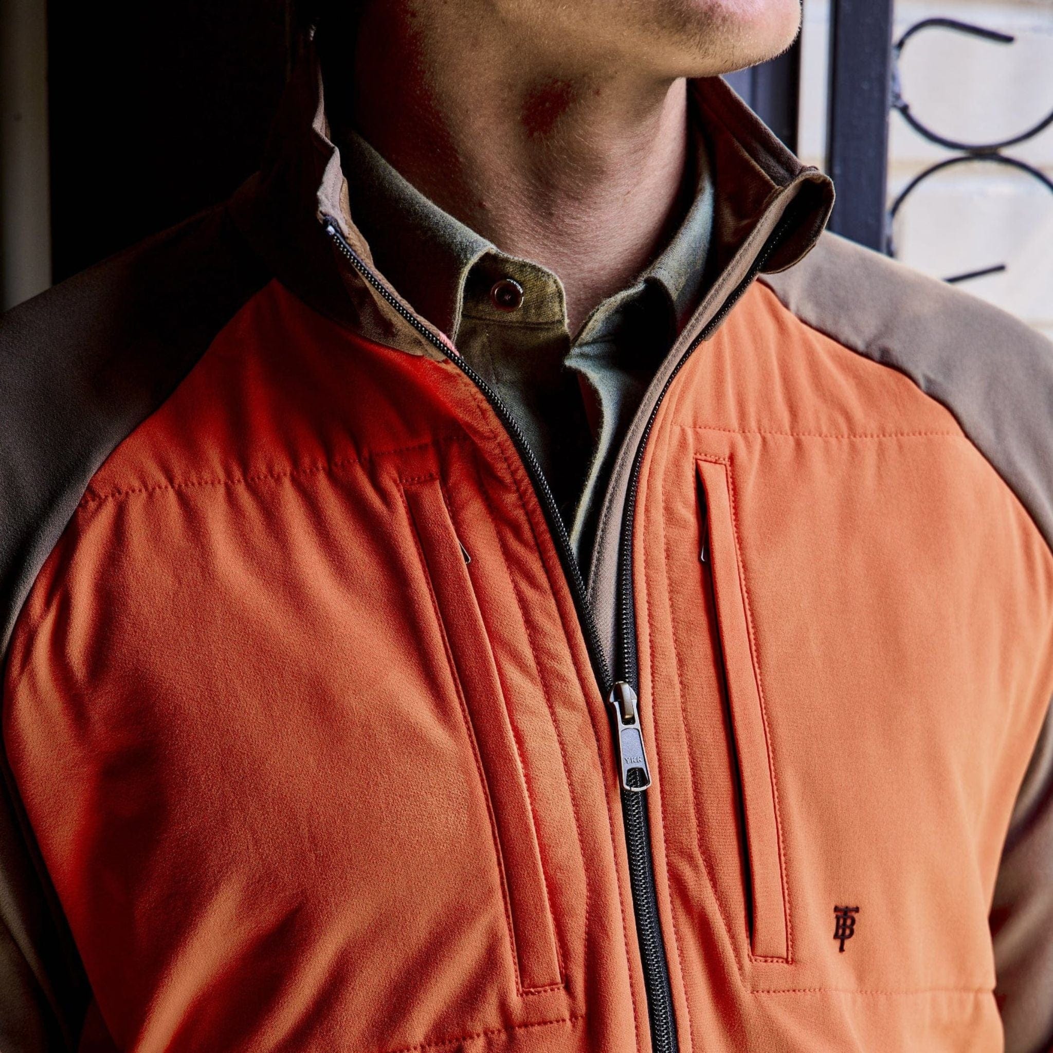 Hunter orange shop fleece jacket