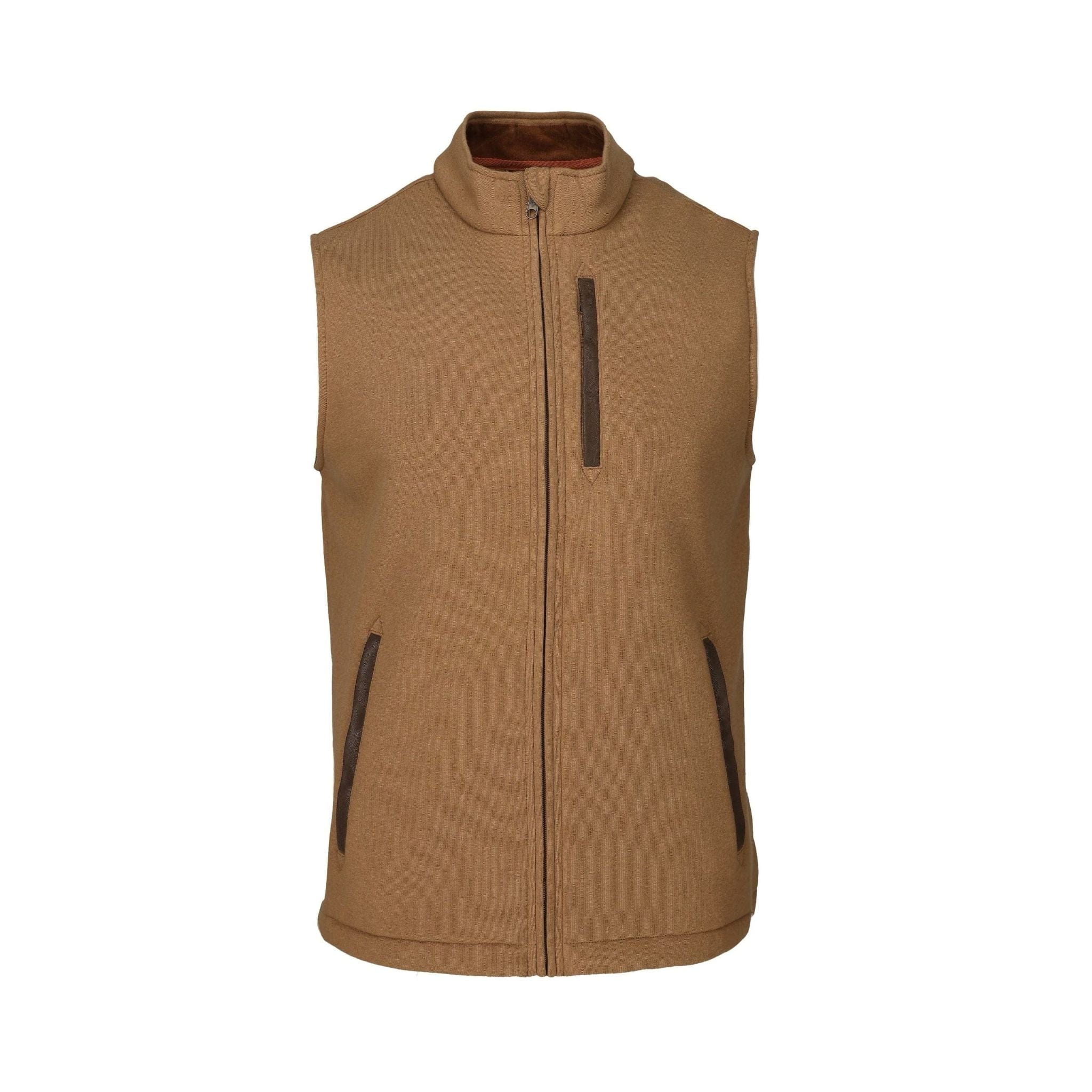 Mens tan deals fleece vest