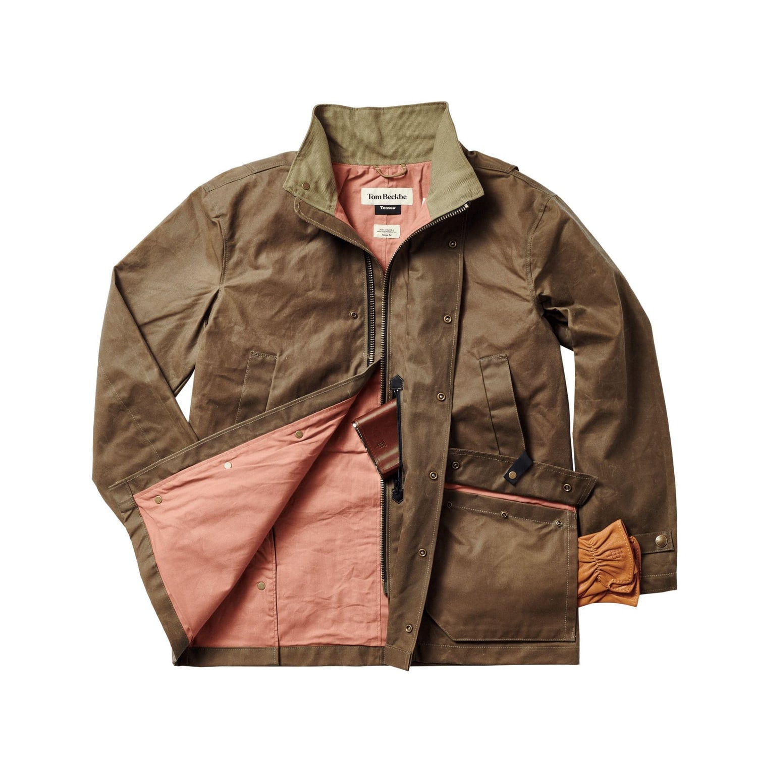 Tom Beckbe Men's Piedmont Waxed Cotton Jacket | Navy | Large