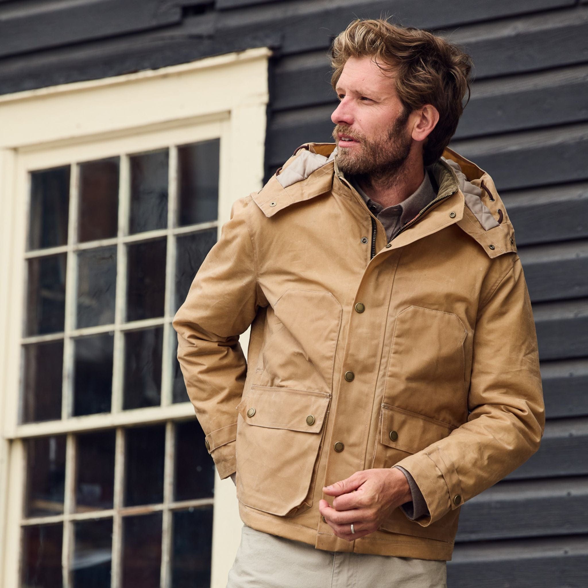 Waxed cotton hunting hot sale jacket