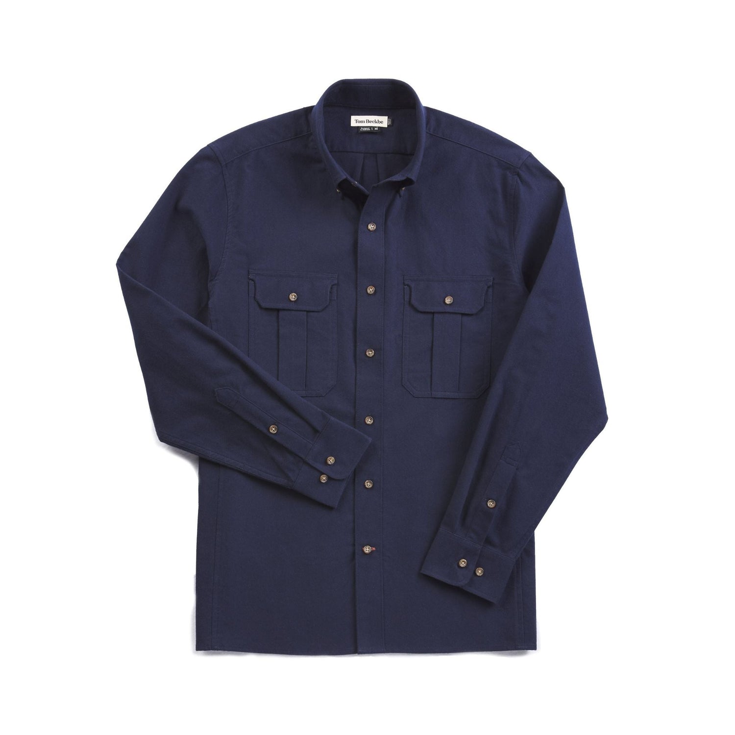 Men's Long Sleeve Flannel Shirt W/Button DownCollar (Orange/Black, Medium)  
