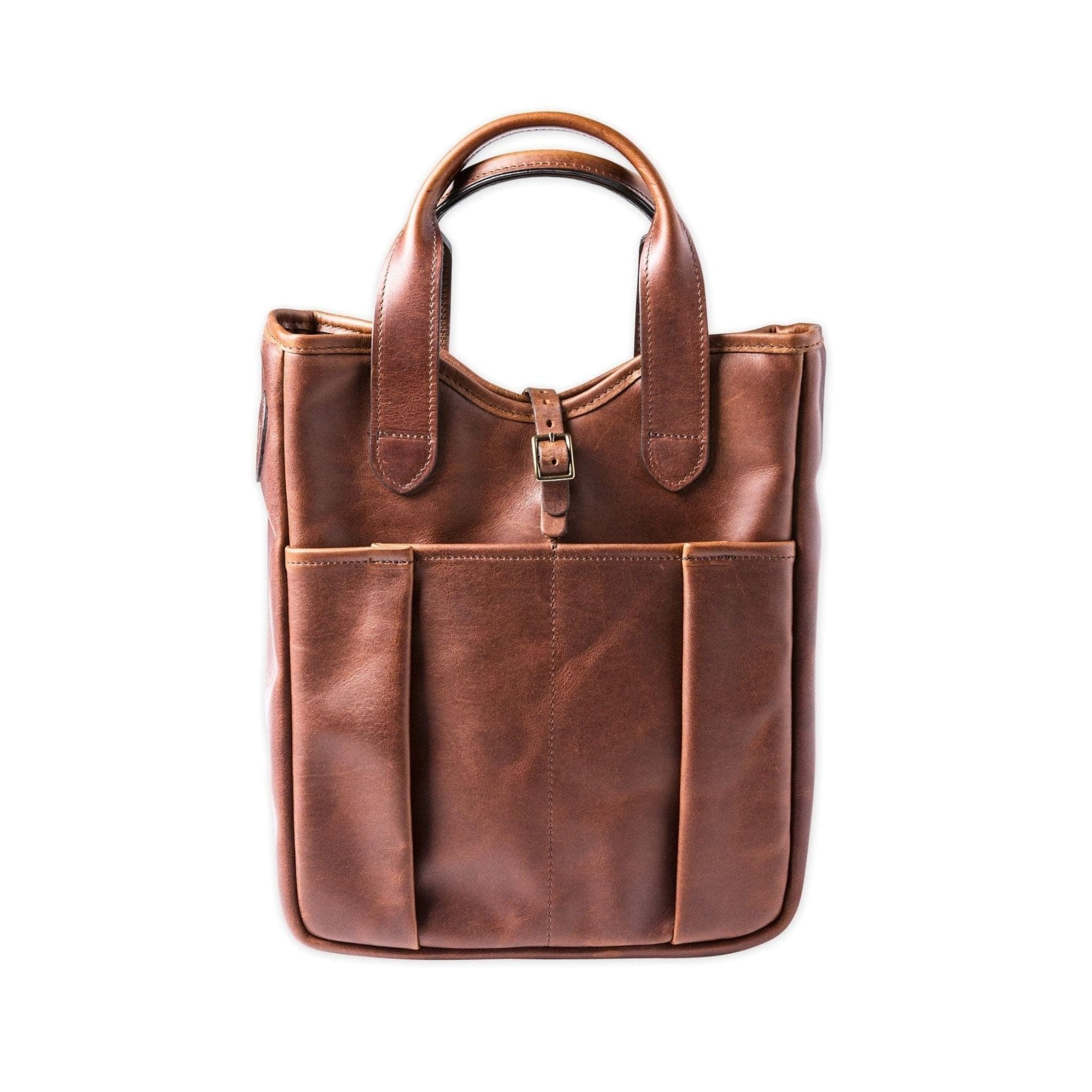 Soft Leather Tote Bag | Tan, Black & Forest Green Chestnut