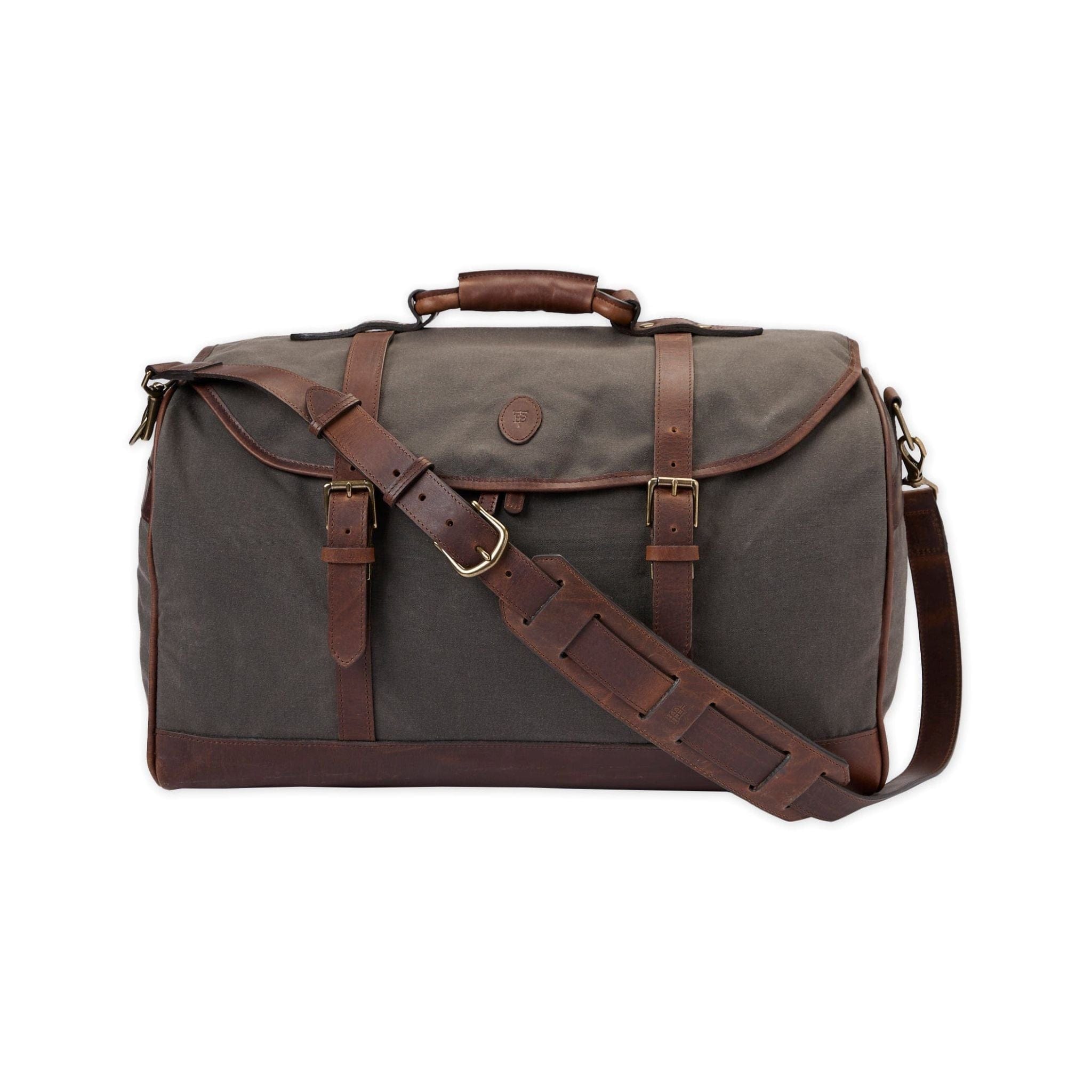 Canvas and clearance leather weekender bag